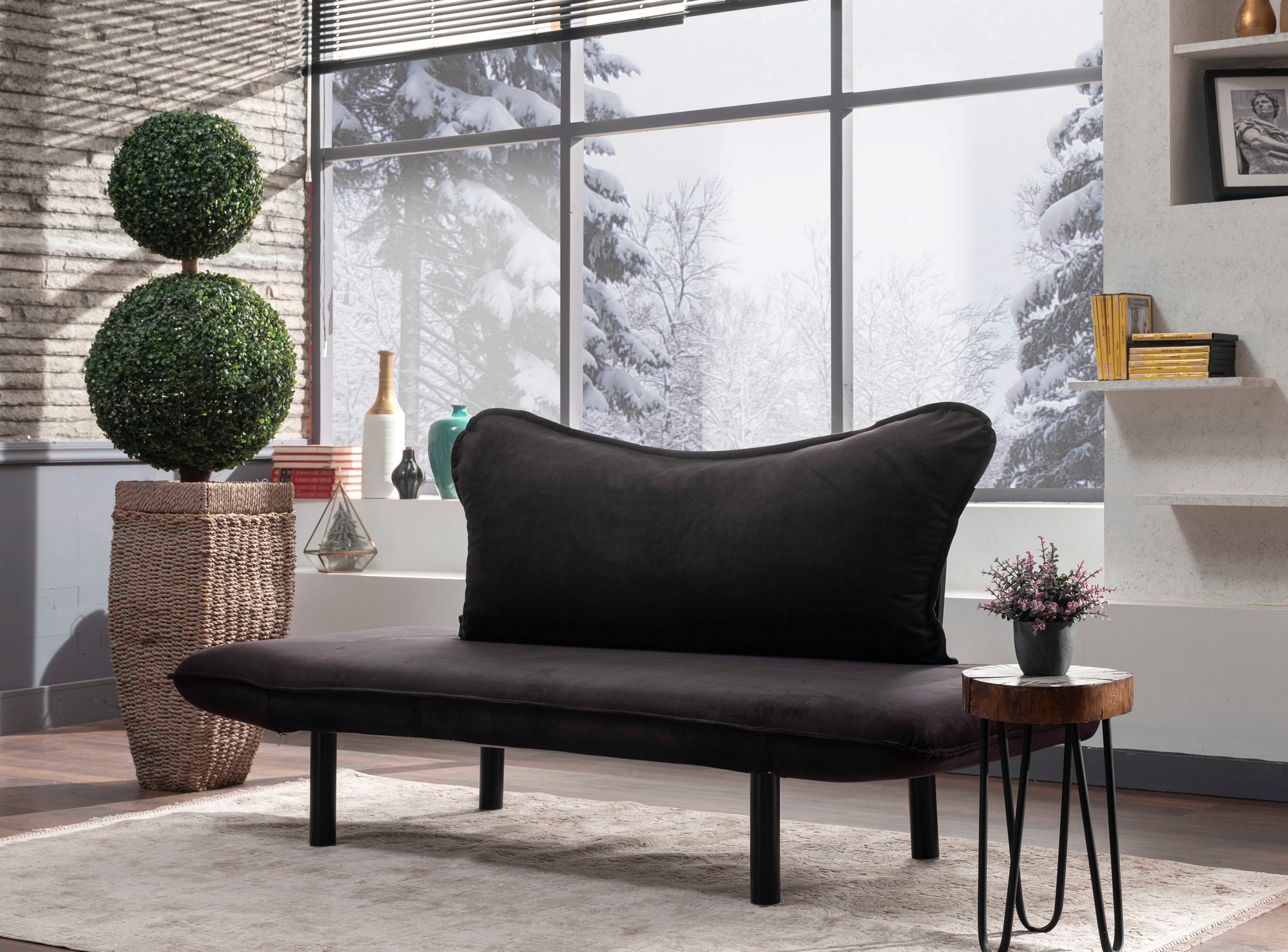 Chatto Sofa bed 2-seater Black