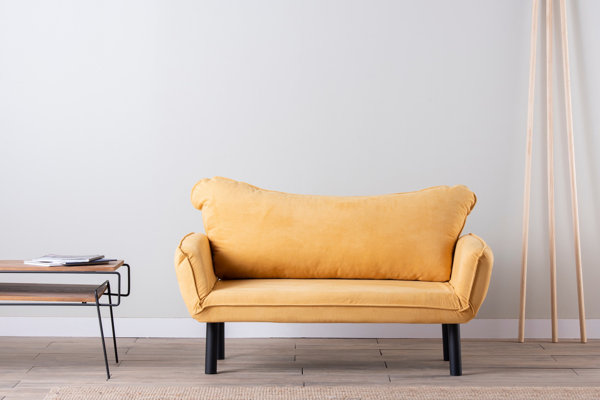 Chatto Sofa bed 2-seater Mustard
