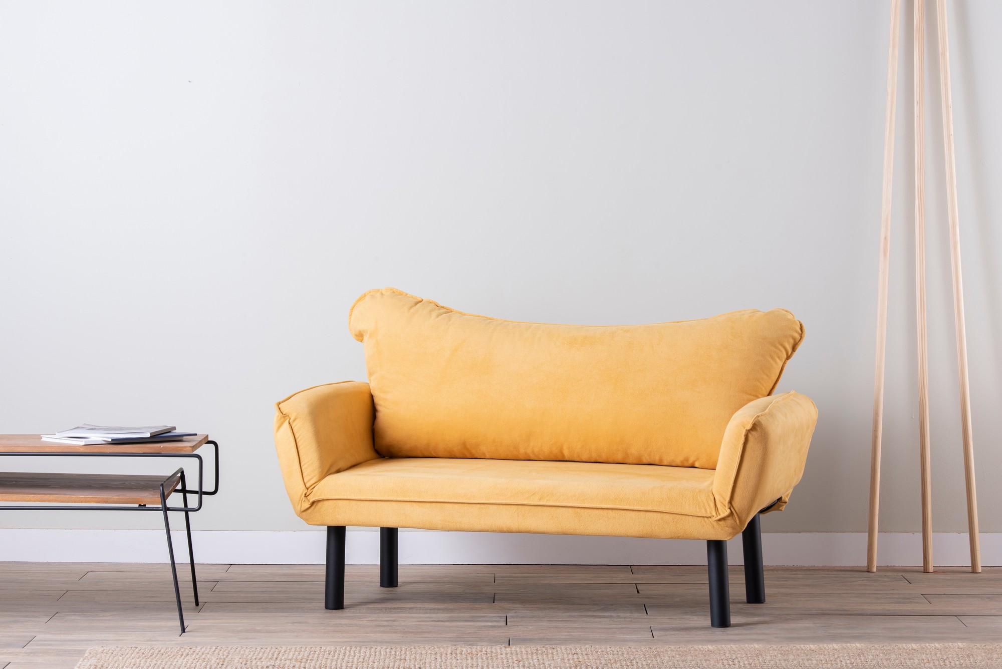 Chatto Sofa bed 2-seater Mustard