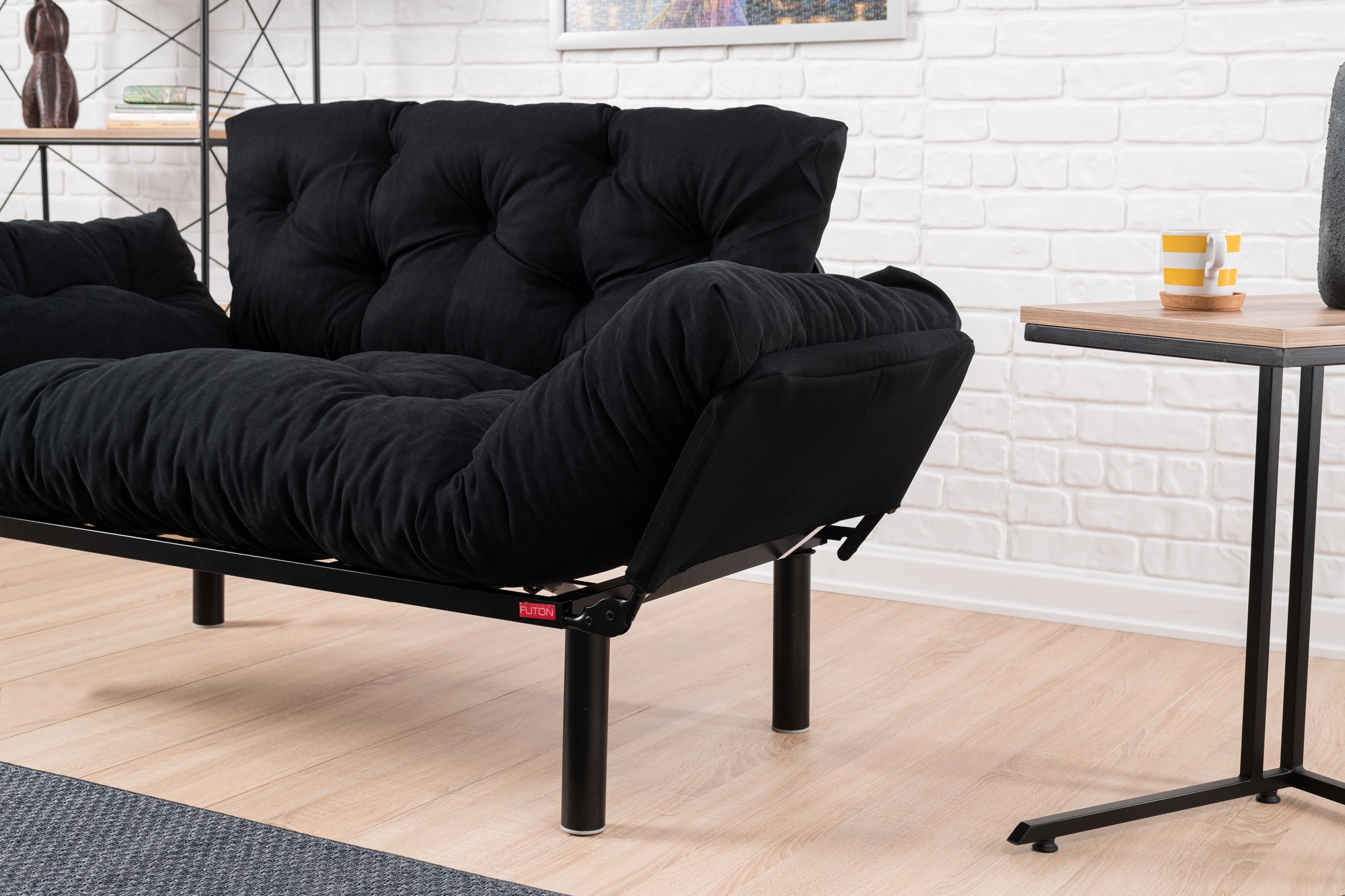 Nitta Sofa Bed 2-seater Black