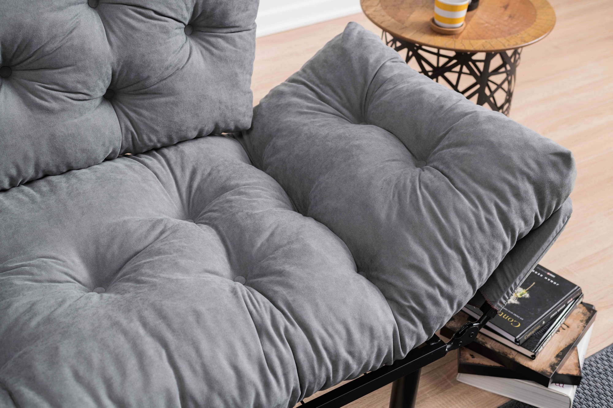 Nitta Sofa Bed 2-seater Grey