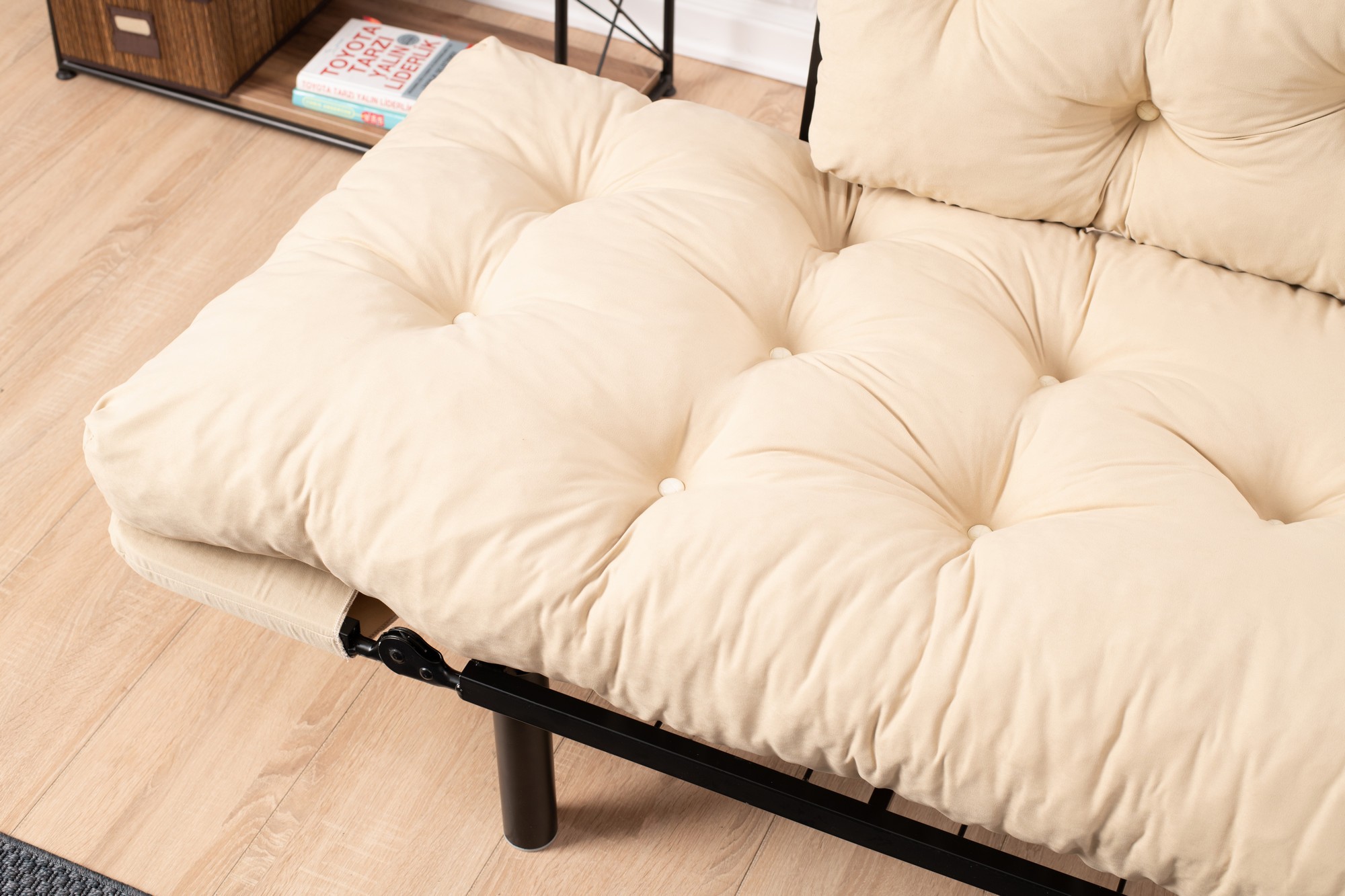 Nitta Sofa Bed 2-Seater Cream