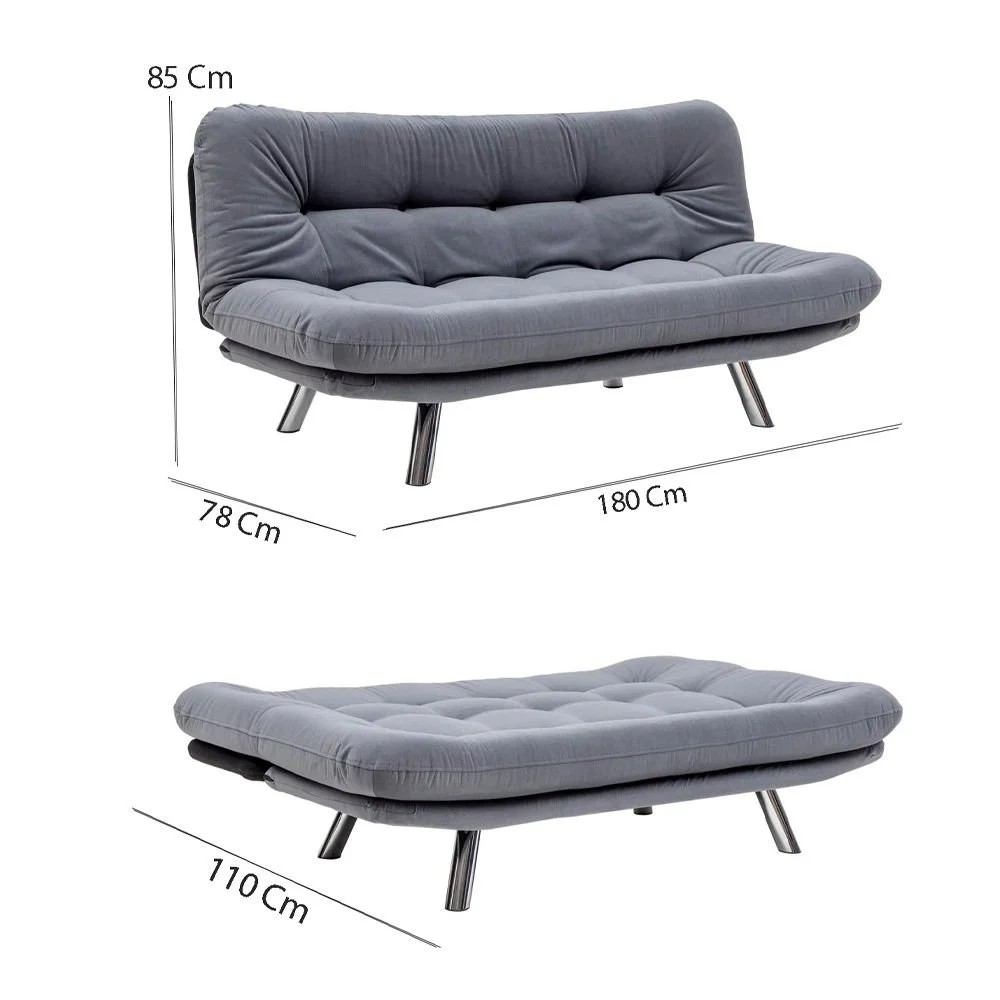 Misa Small Sofa Bed 3-Seater Multicolor