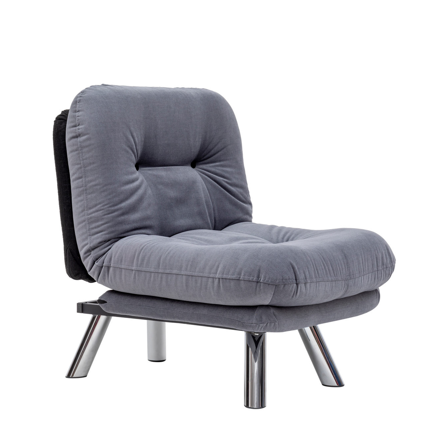 Misa Small Solo Sleeper Sofa 1-Seater Grey