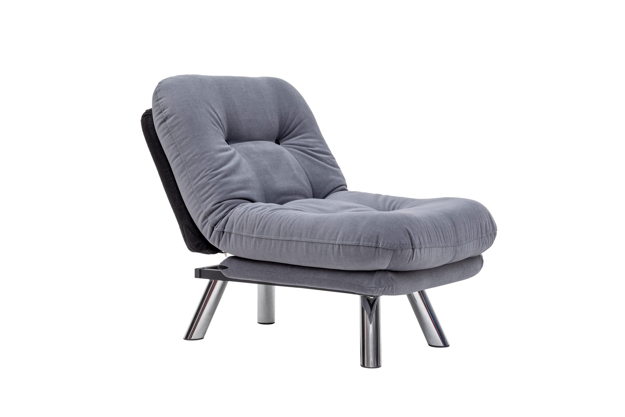 Misa Small Solo Sleeper Sofa 1-Seater Grey