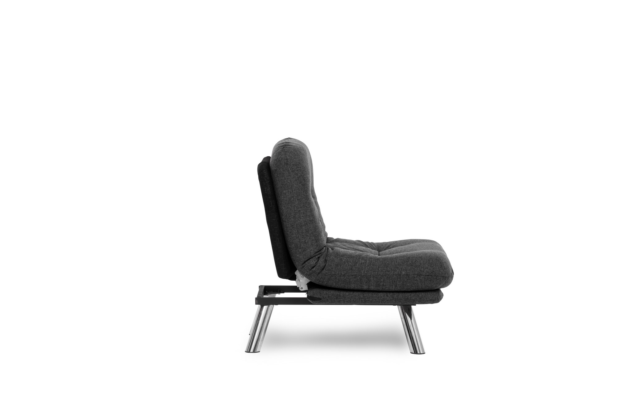Misa Small Solo Sofa Bed 1-seater Dark Grey