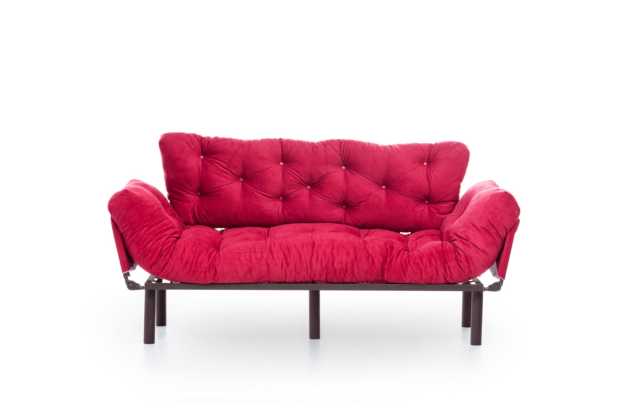 Nitta Triple Sofa Bed 3-Seater Maroon
