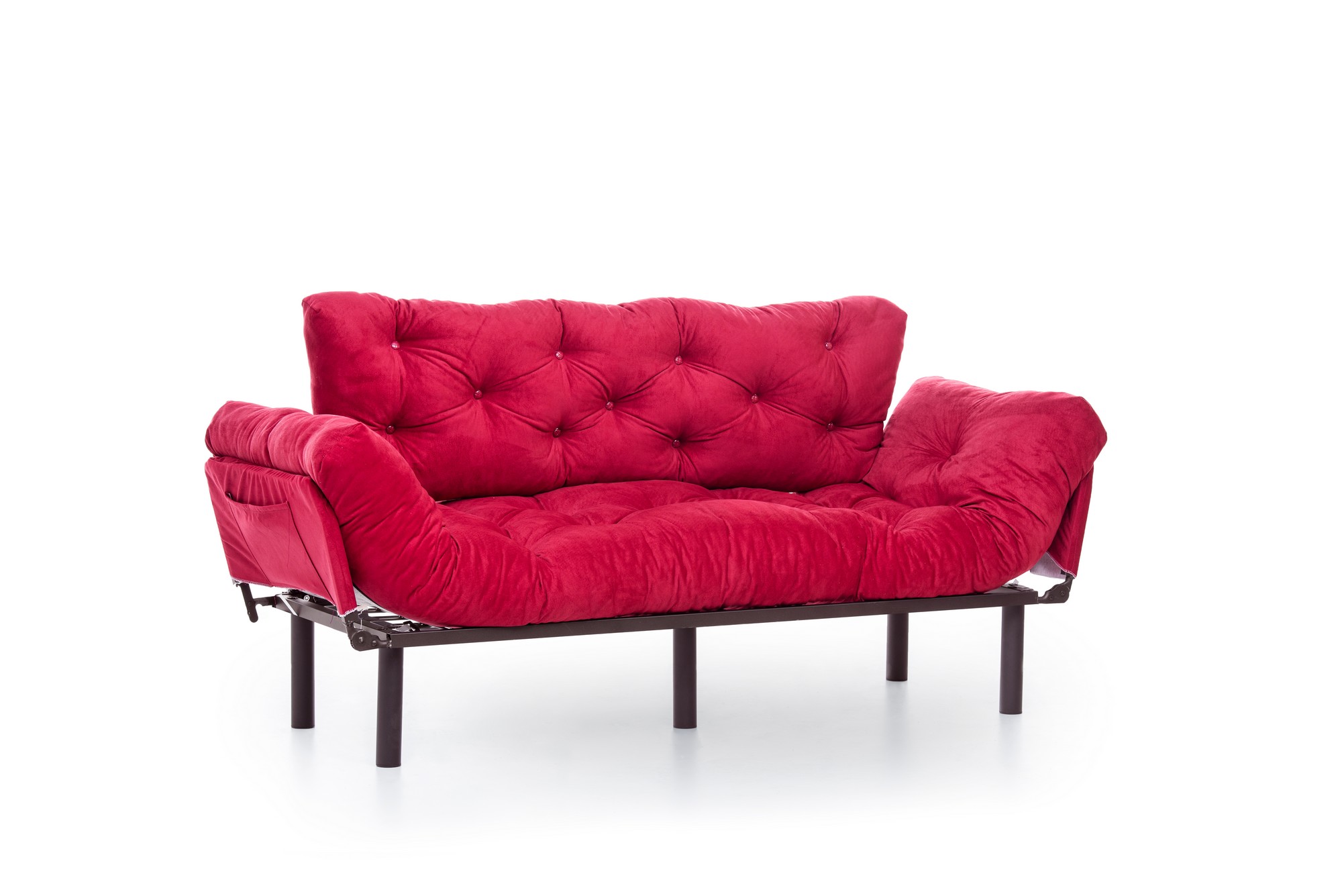 Nitta Triple Sofa Bed 3-Seater Maroon