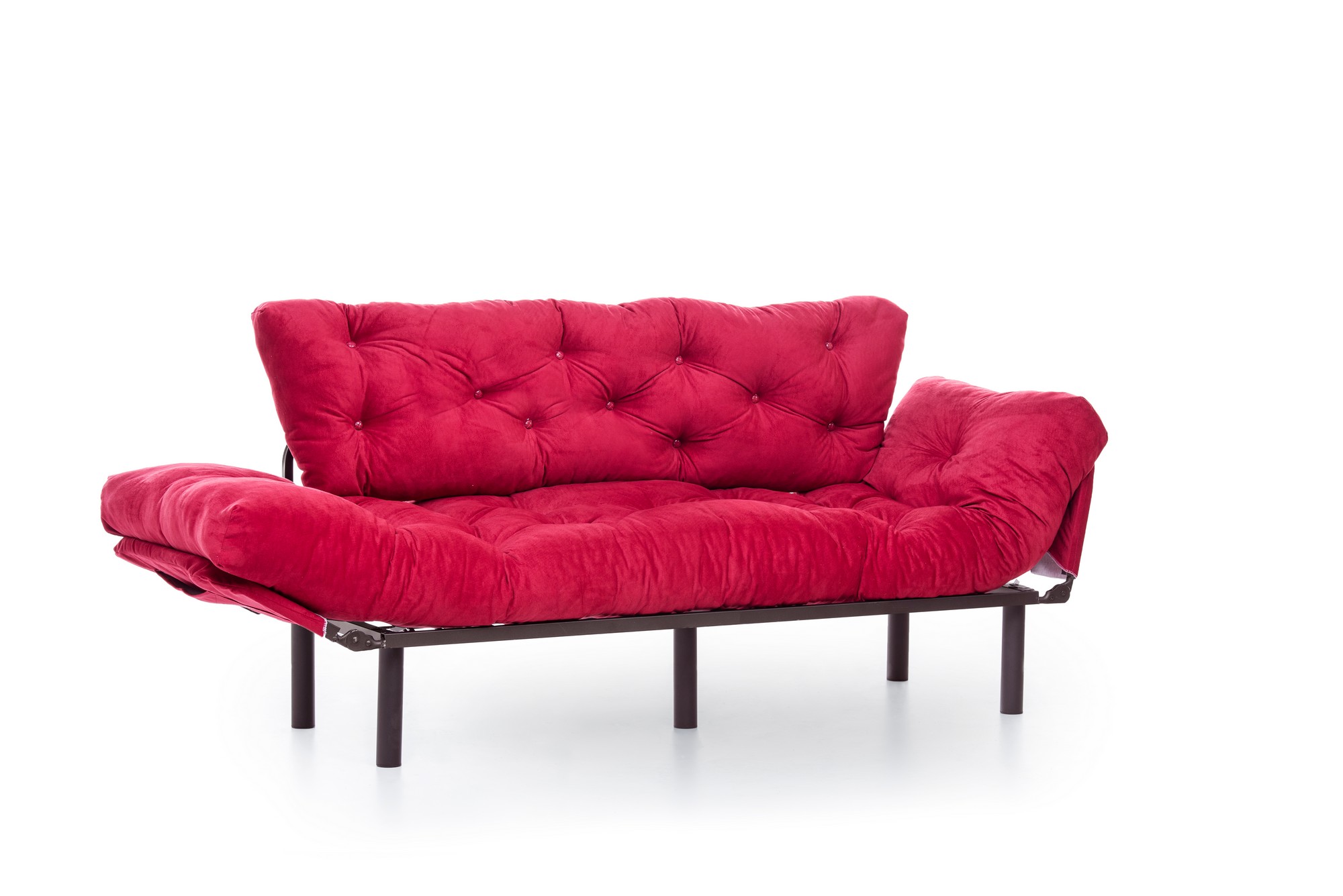 Nitta Triple Sofa Bed 3-Seater Maroon