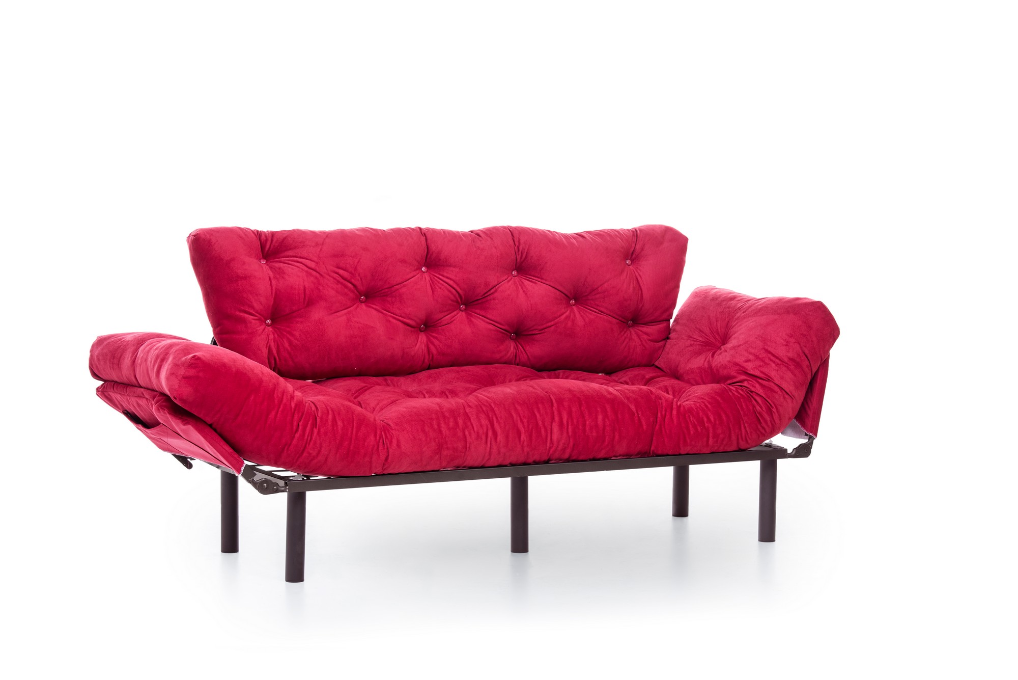 Nitta Triple Sofa Bed 3-Seater Maroon