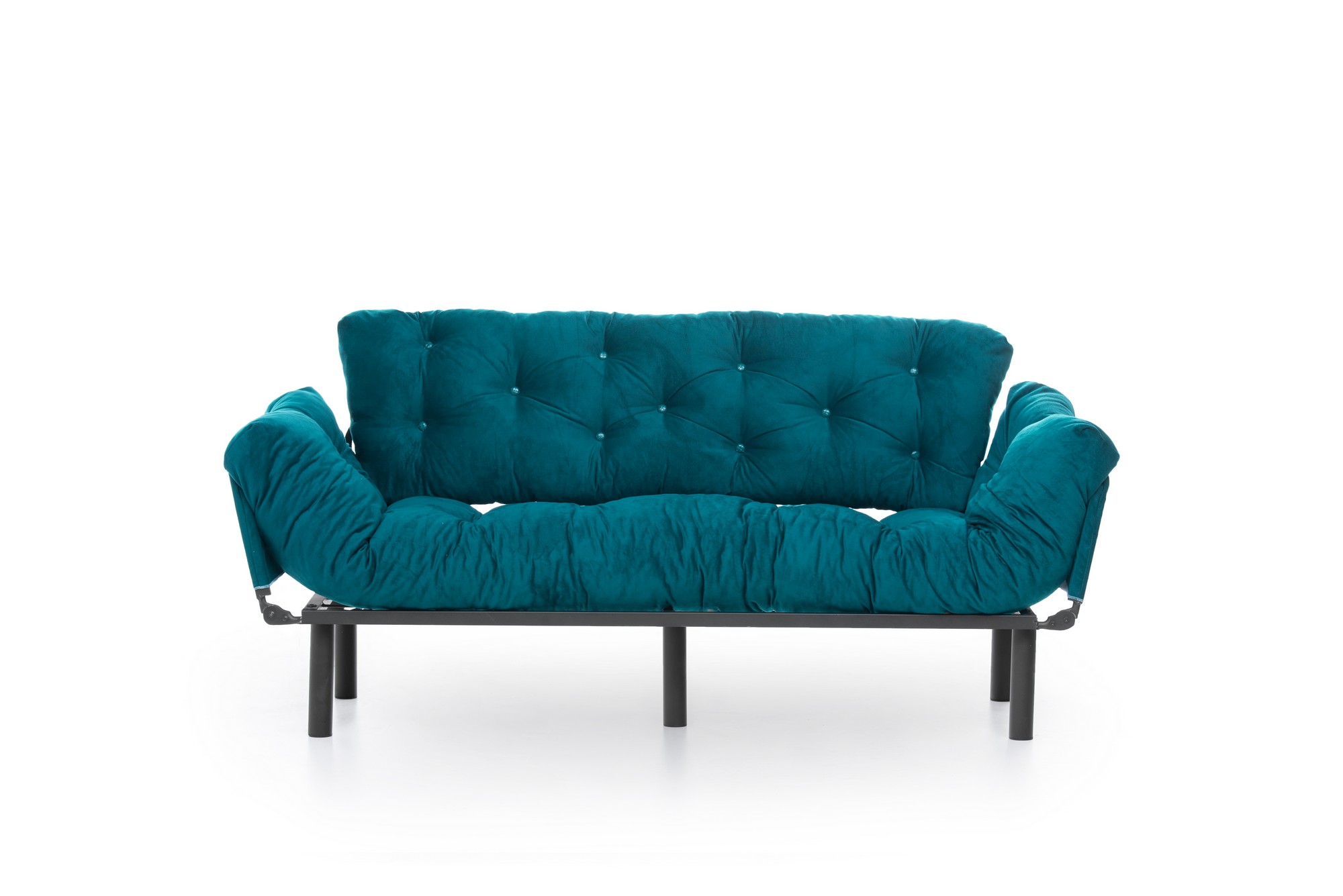 Nitta Triple Sofa Bed 3-seater petrol green