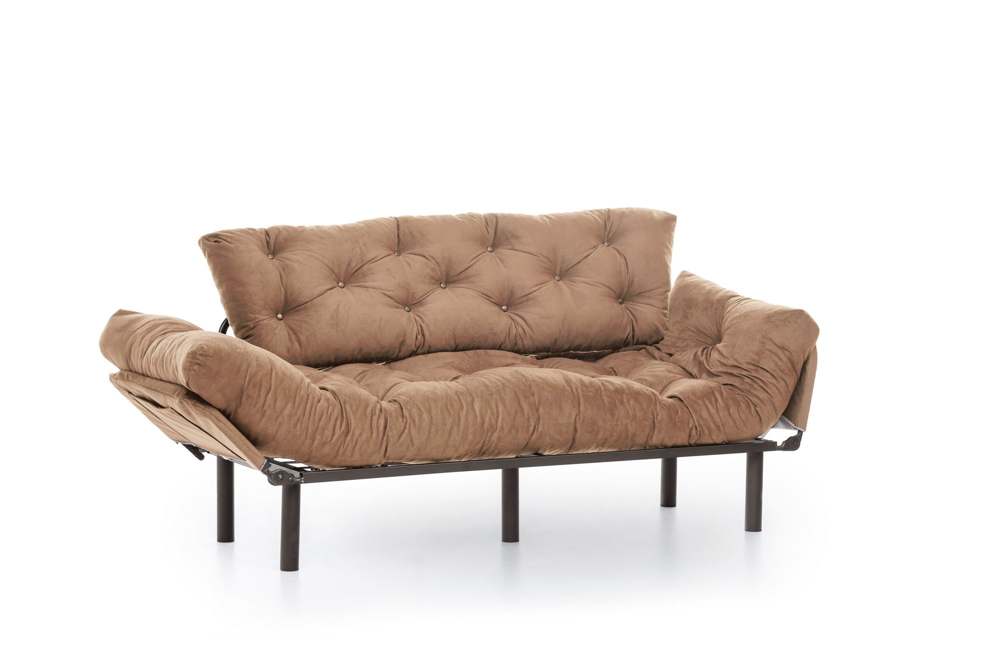 Nitta Triple Sofa Bed 3-seater Light Brown