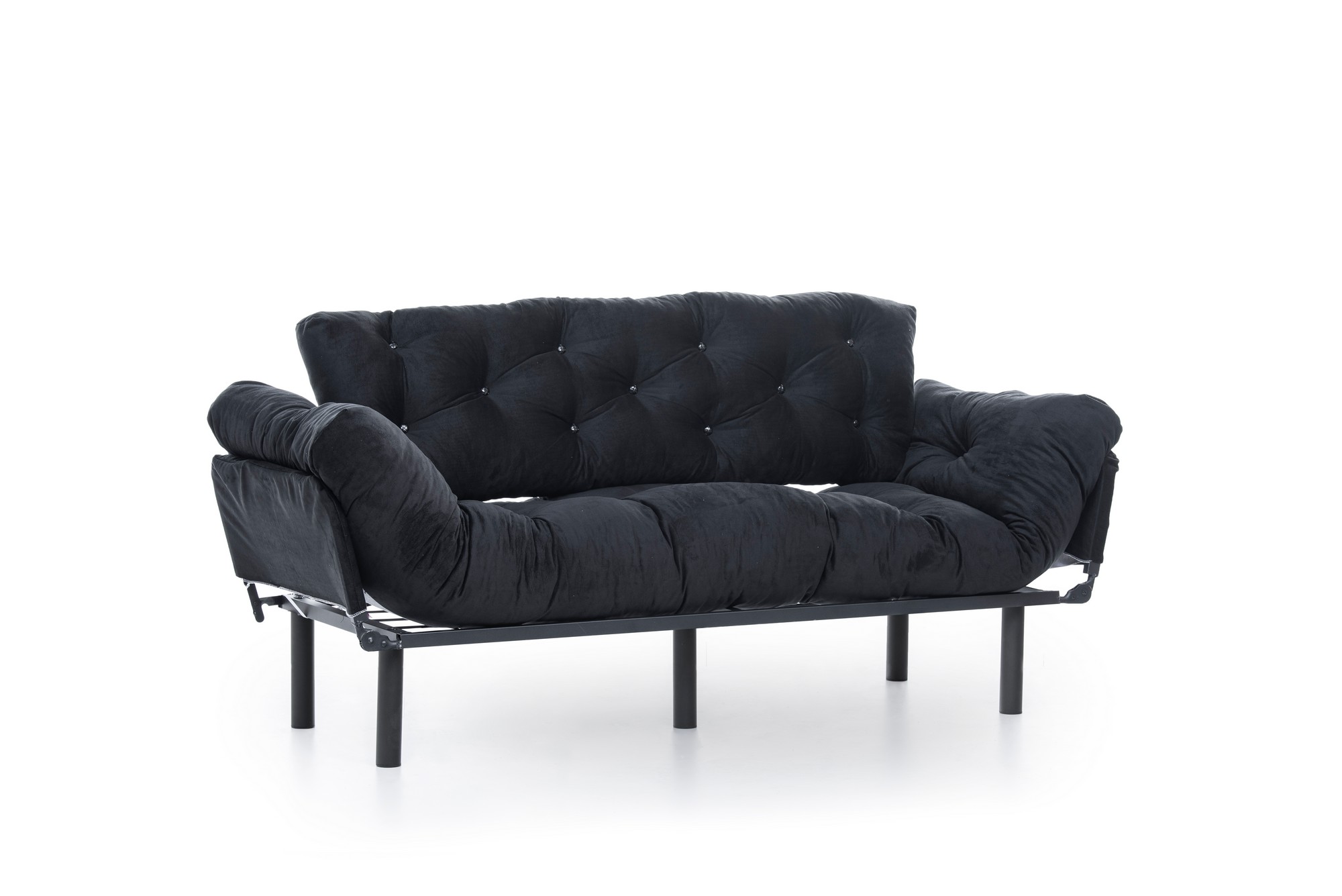 Nitta Triple Sofa Bed 3-Seater Black