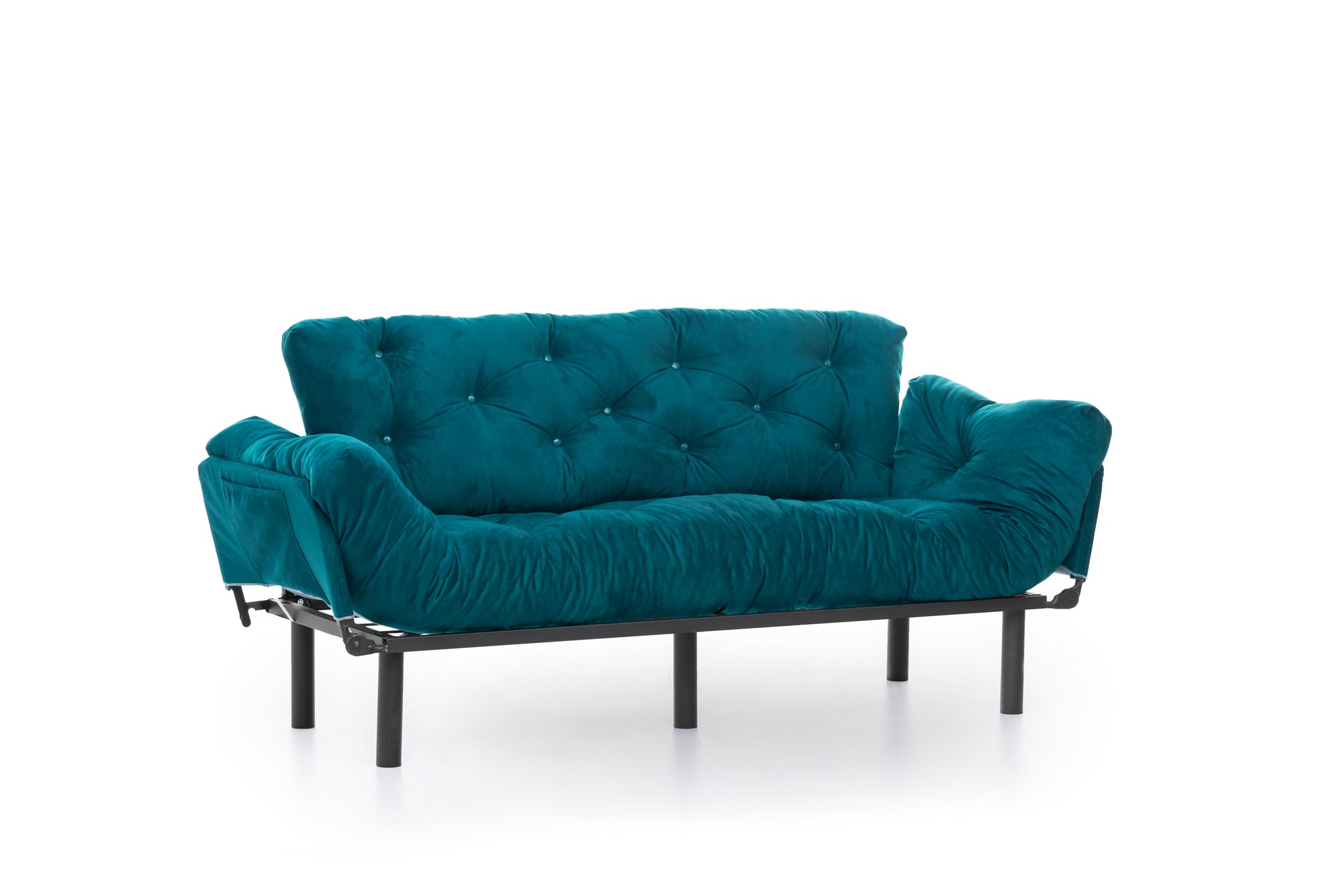 Nitta Triple Sofa Bed 3-seater petrol green