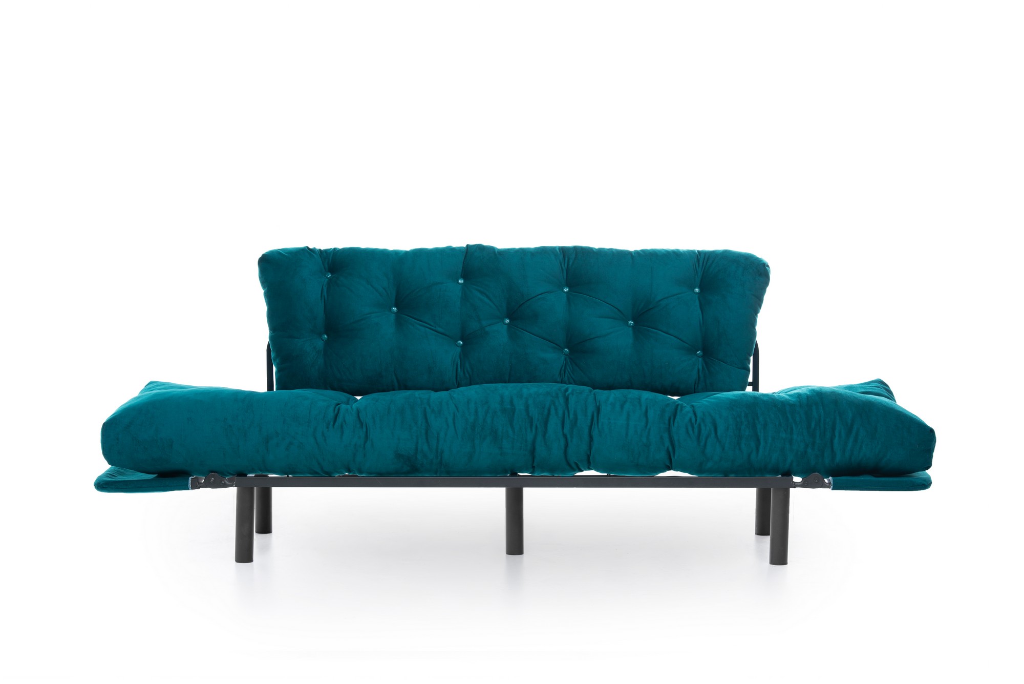 Nitta Triple Sofa Bed 3-seater petrol green