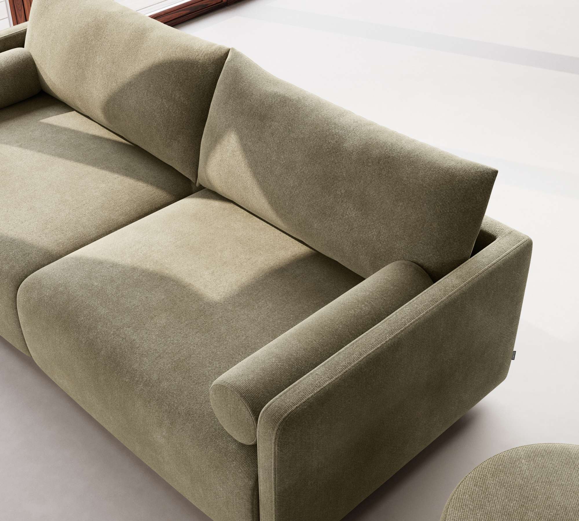 Kenta Sofa 3-seater Free Sage