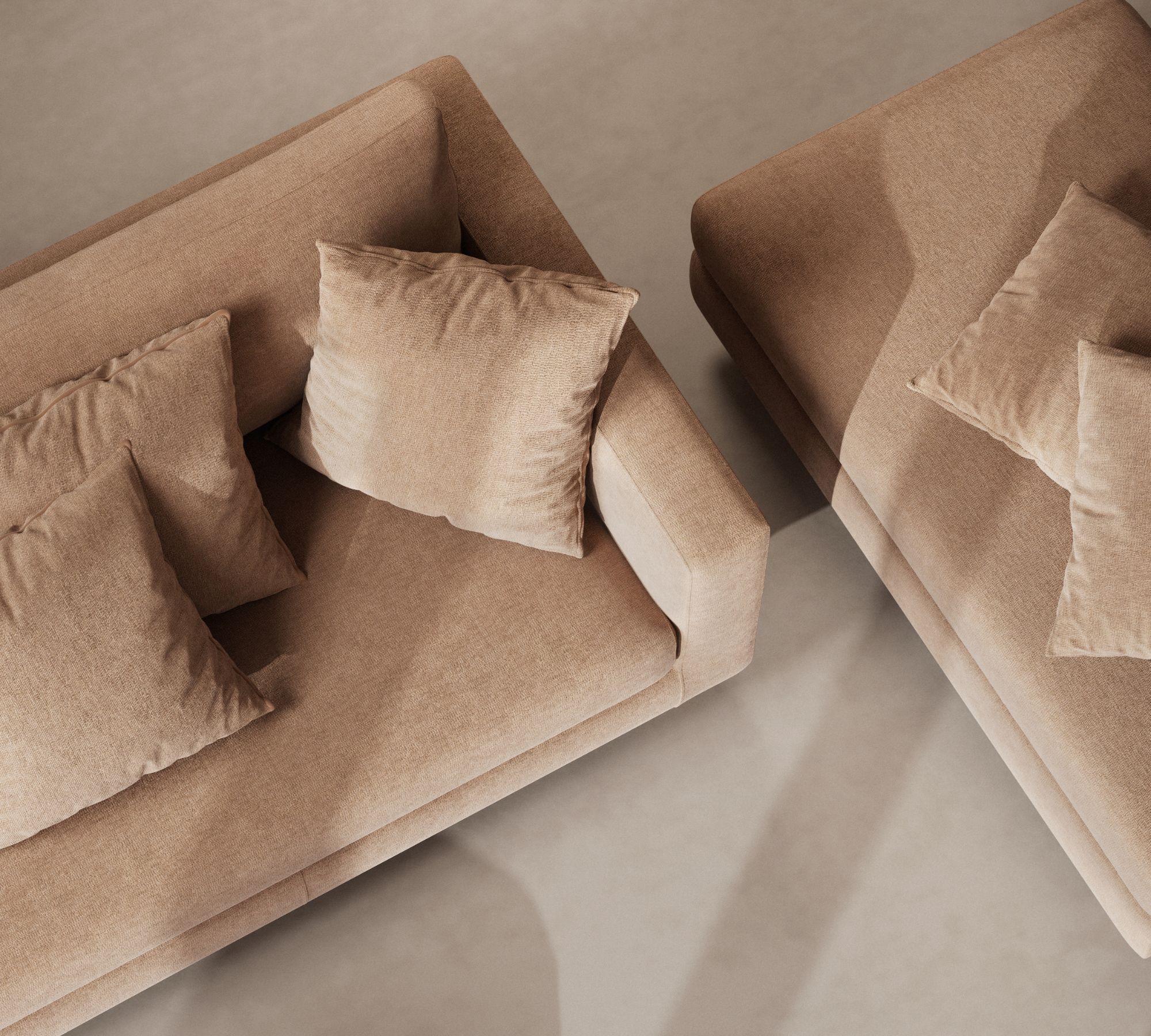 Douglas Sofa 3-seater Aulla Caramel