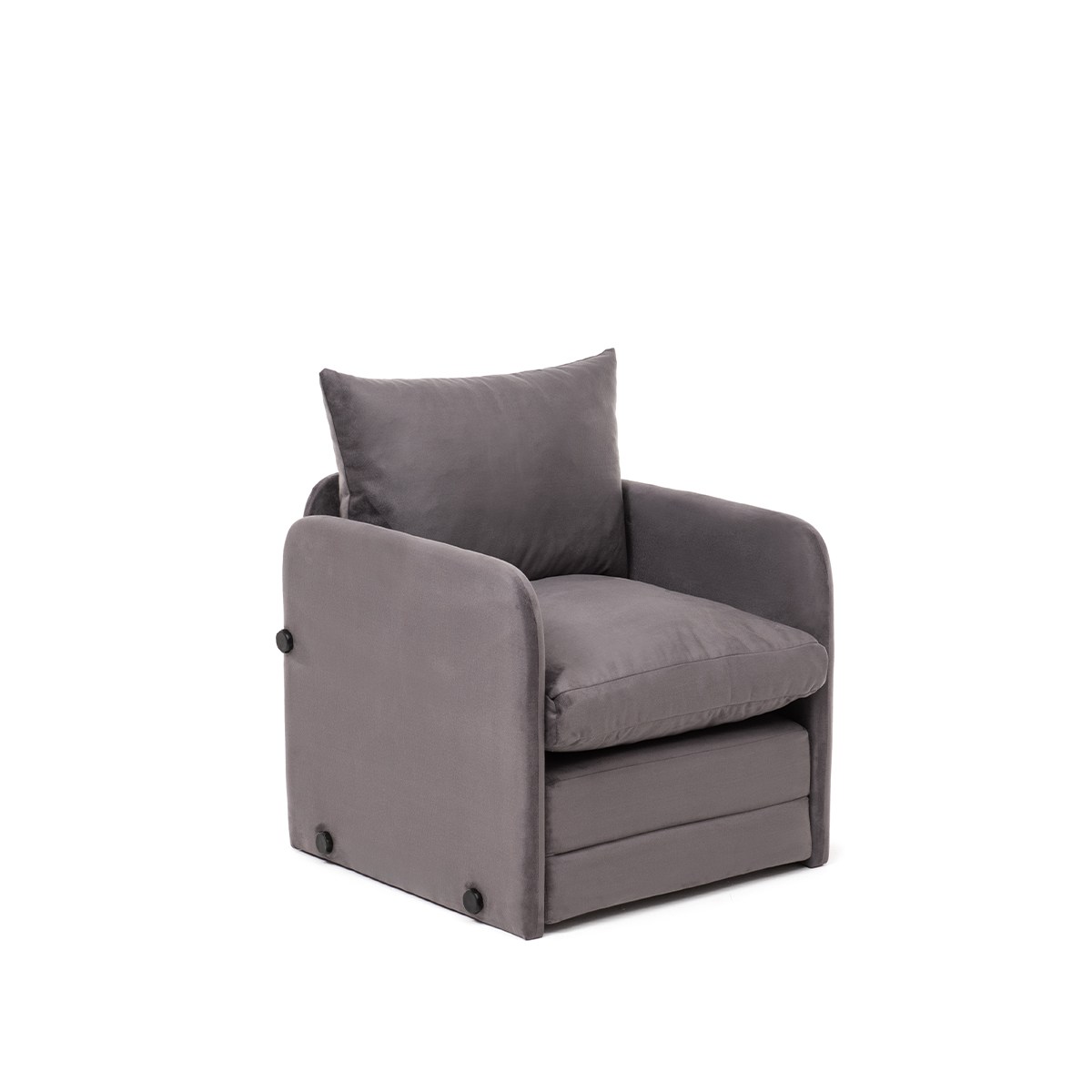 Saga Sofa bed 1-seater Grey