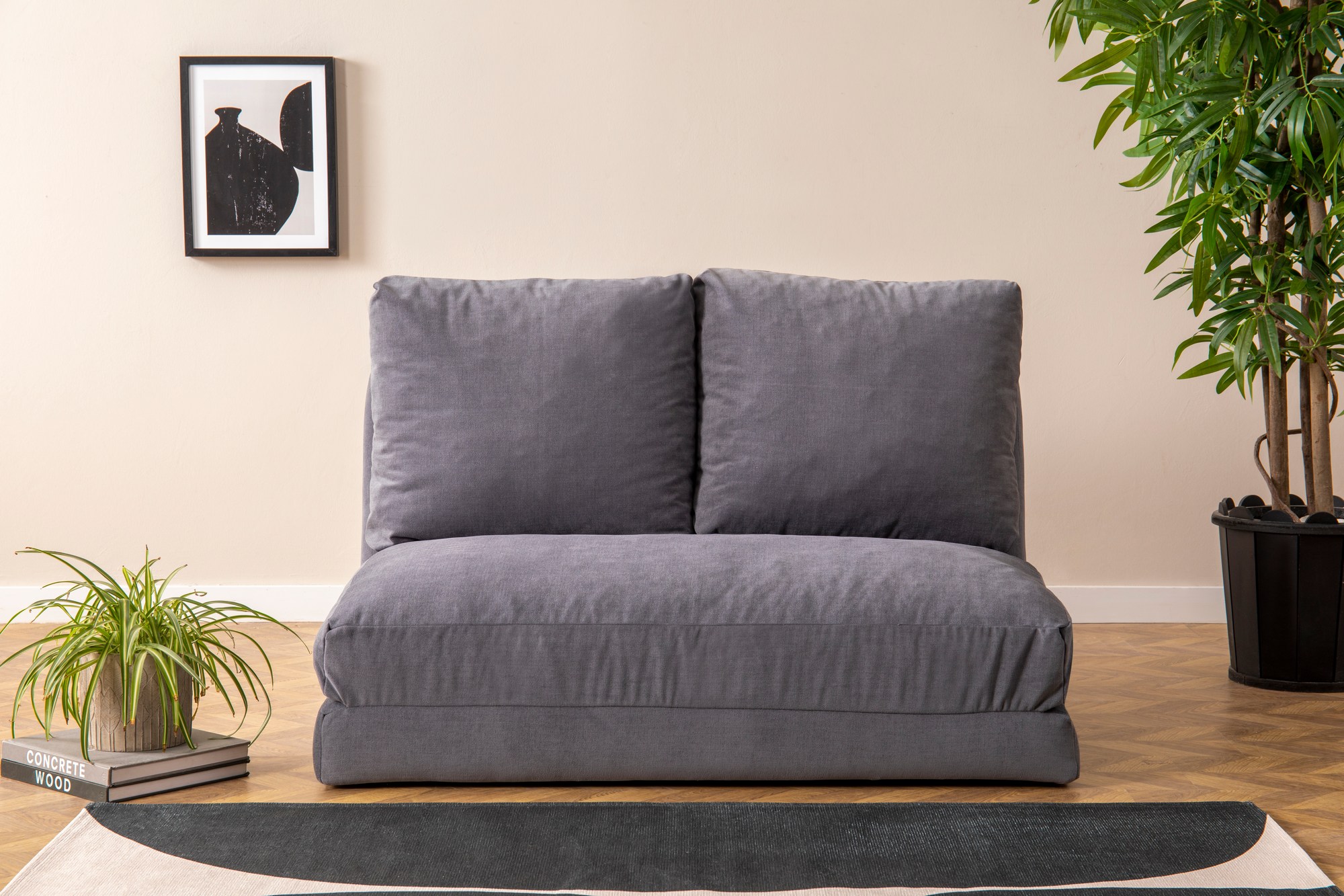 Taida divano letto 2 posti grigio