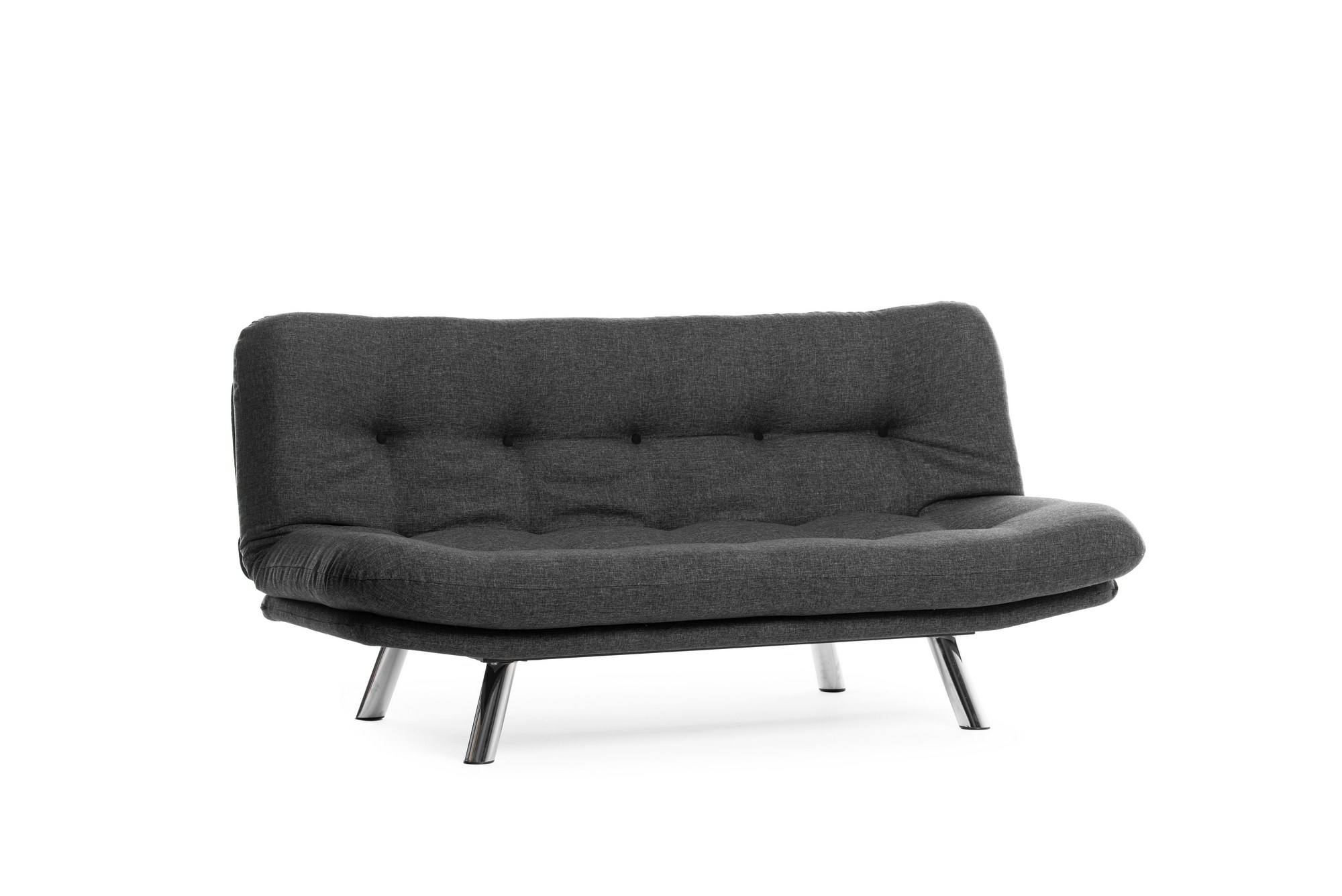 Misa Small Sofa Bed 3-seater Dark Grey