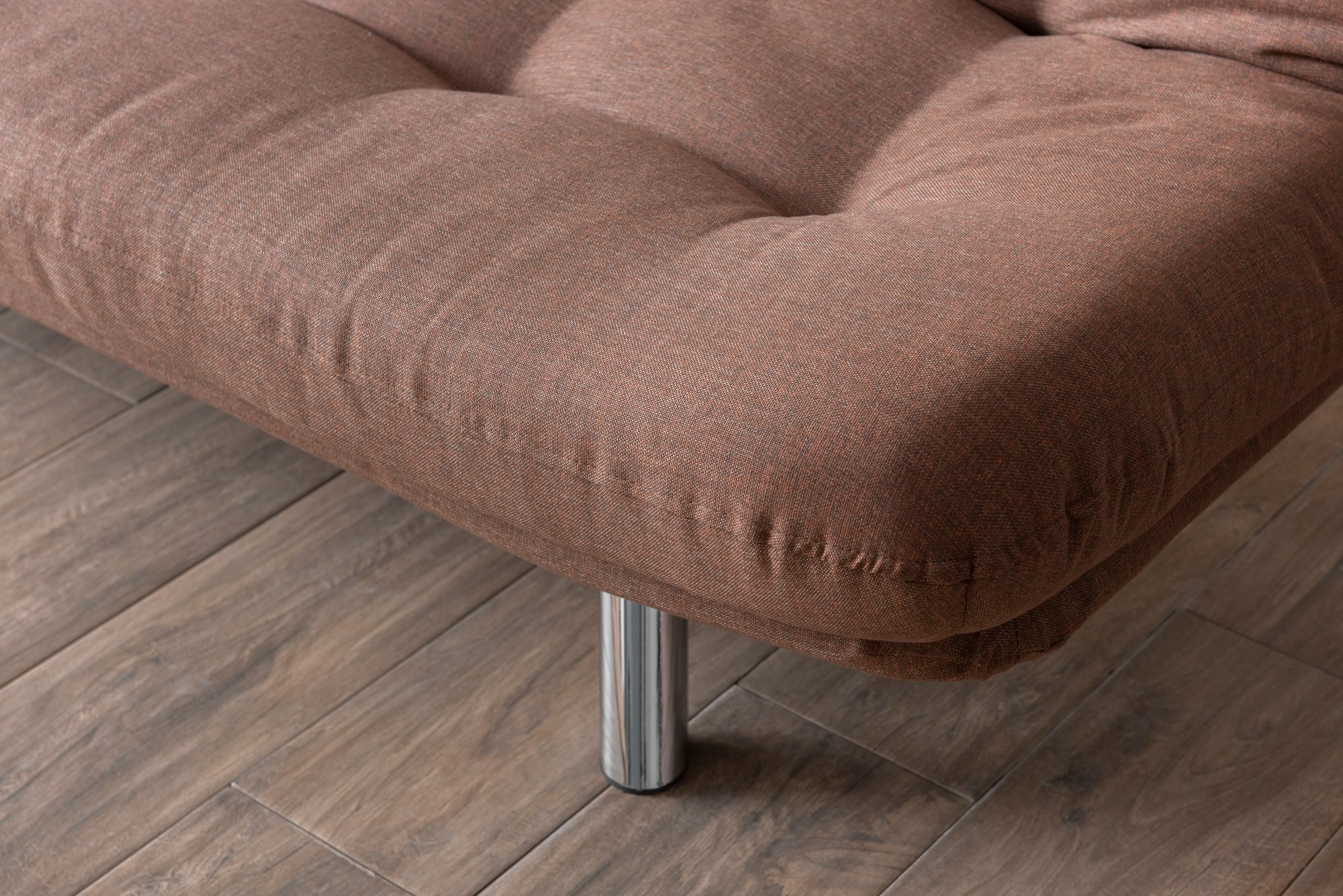 Misa Small Sofa Bed 3-seater Light Brown