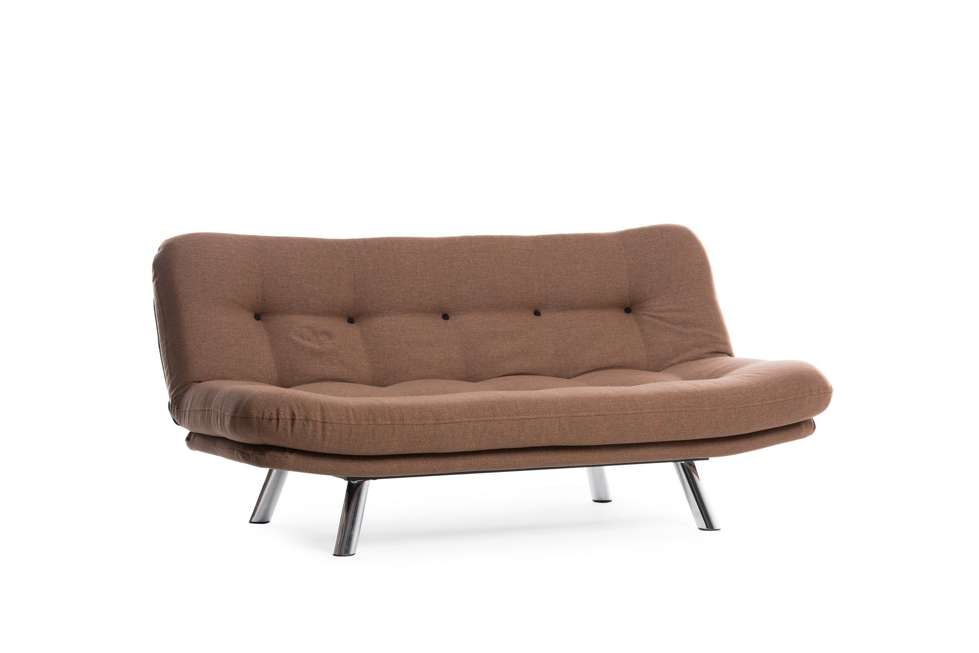 Misa Small Sofa Bed 3-seater Light Brown