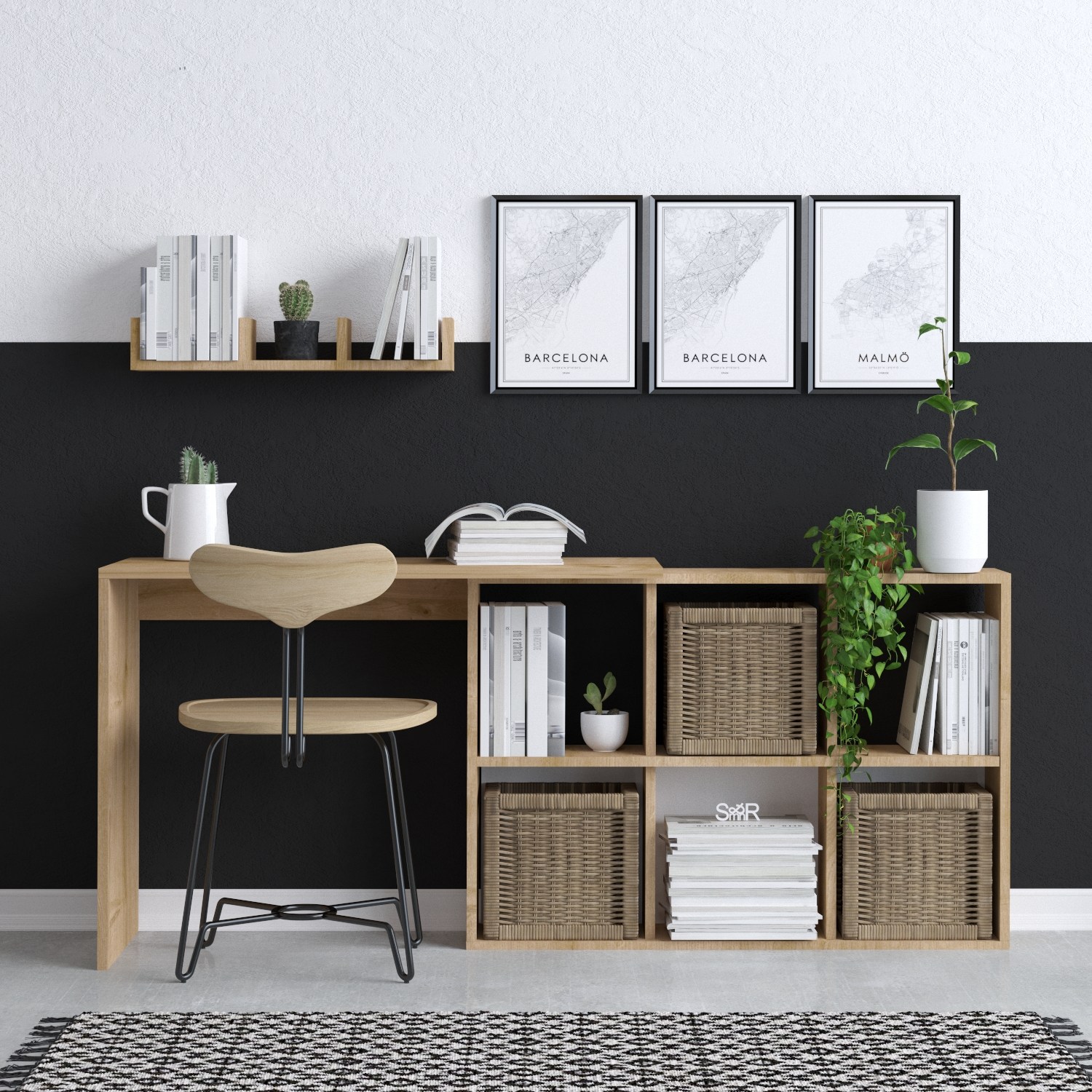 Blake desk wood veneer