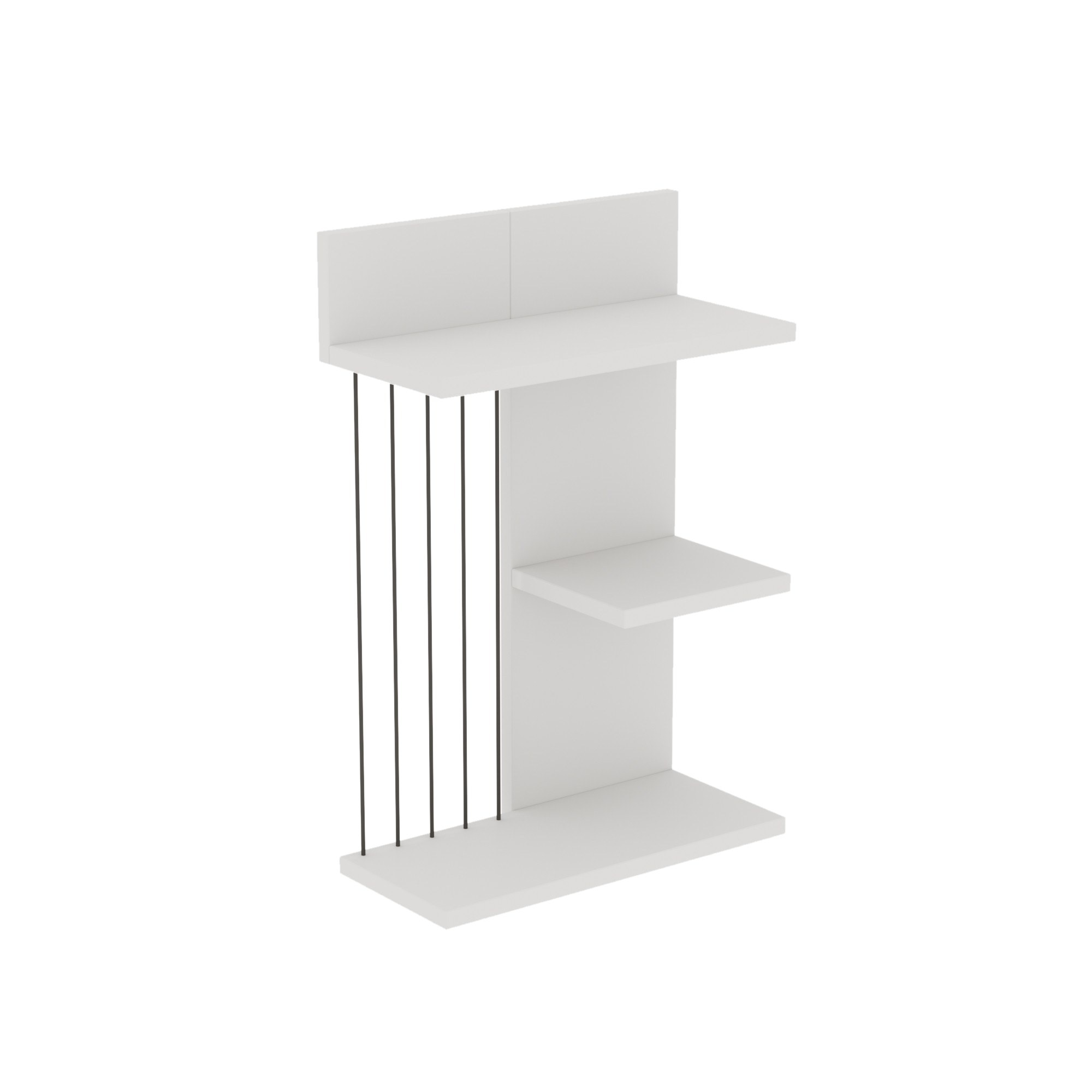 Kinik Wall shelf Wood veneer White