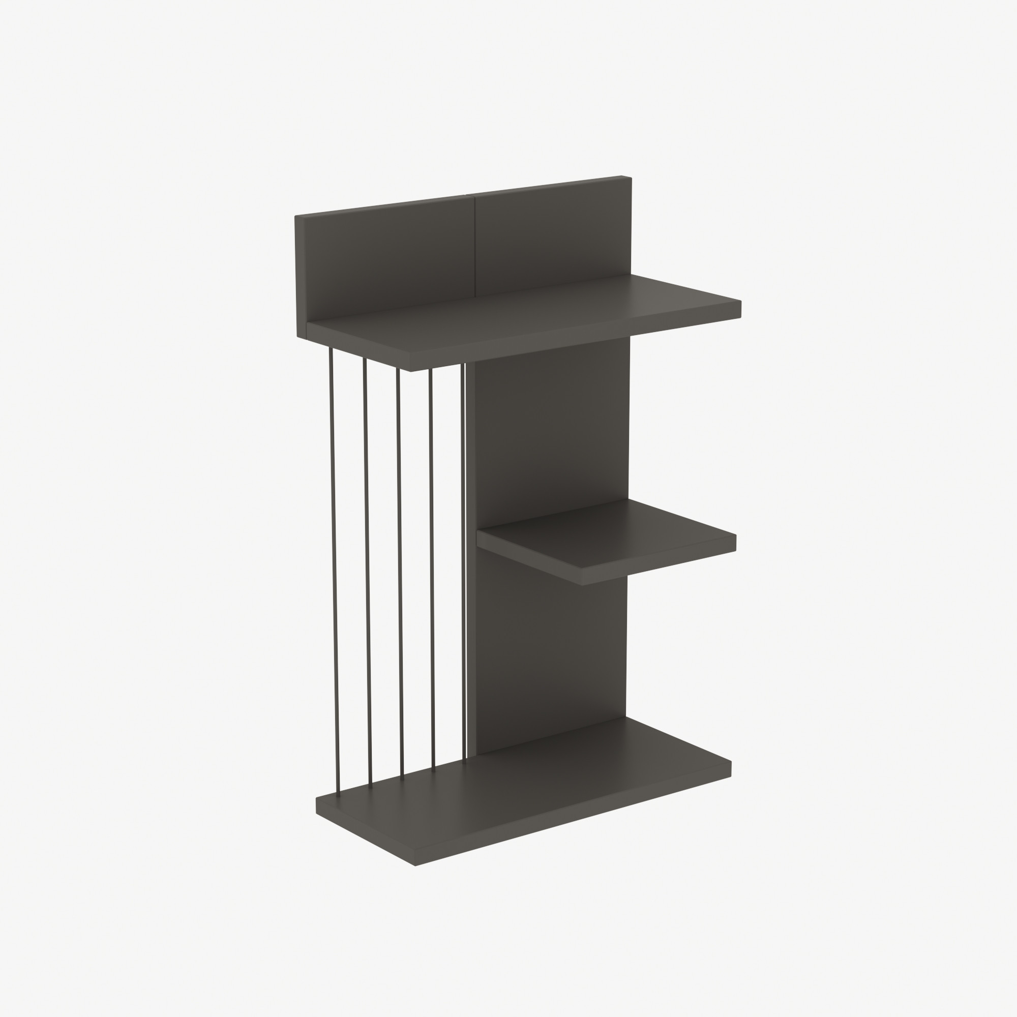Kinik Wall shelf Wood veneer Anthracite