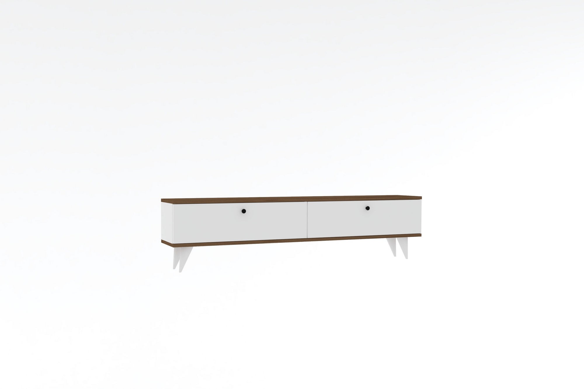 Paris Lowboard Wood Veneer White