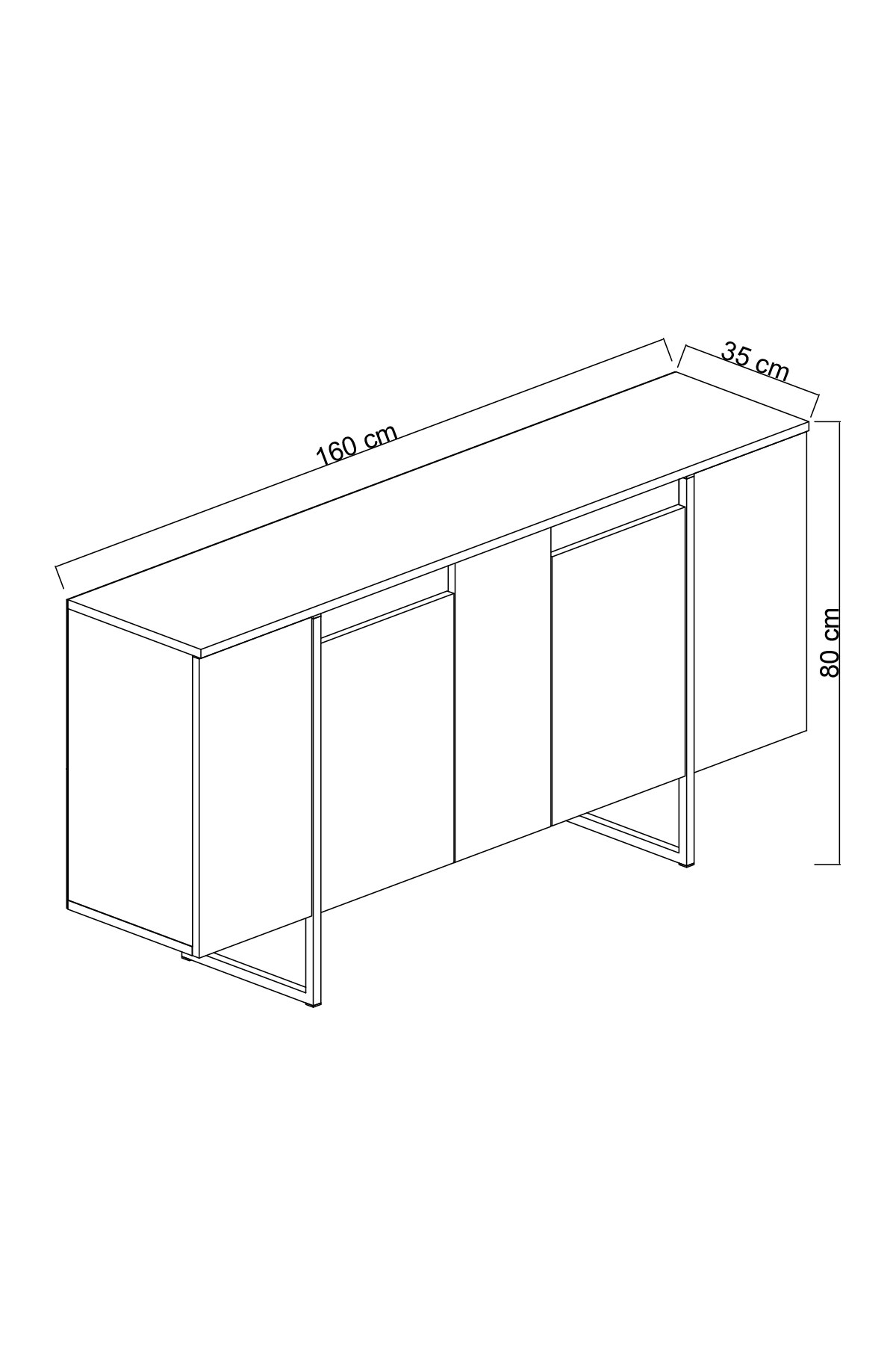 Luxury console veneer gold