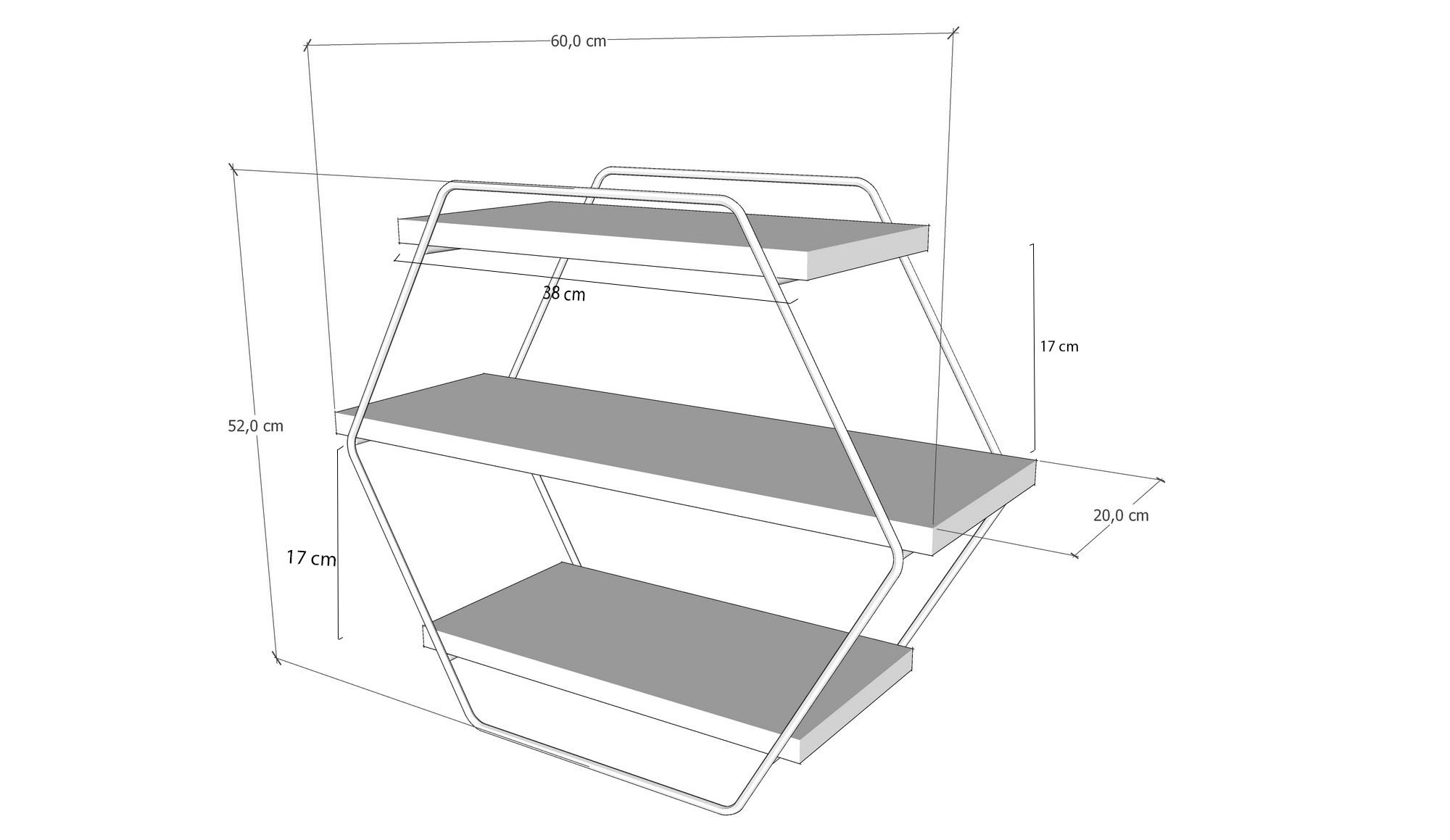 Azra Shelf Wood veneer
