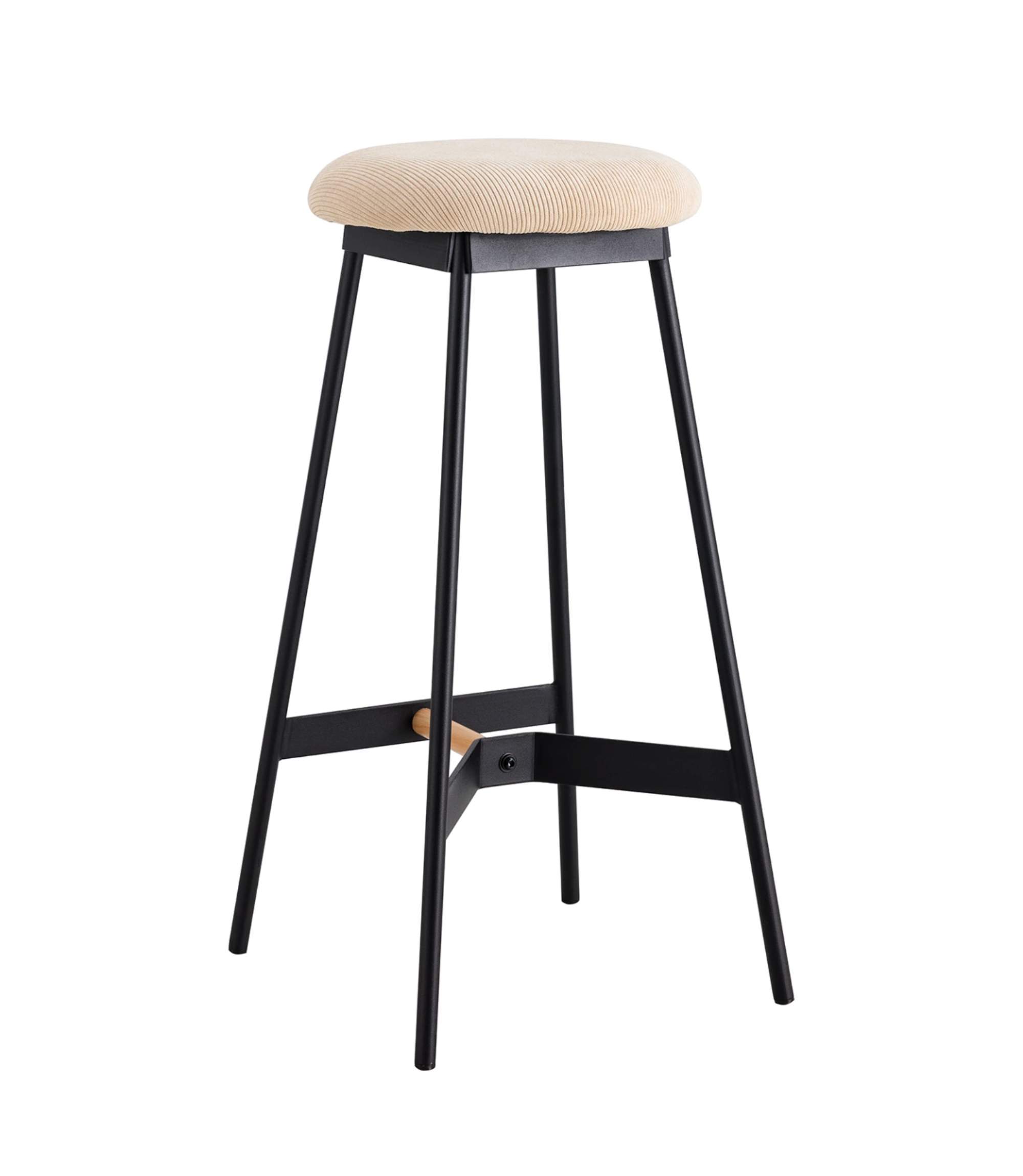 Bar stool terry cloth beige