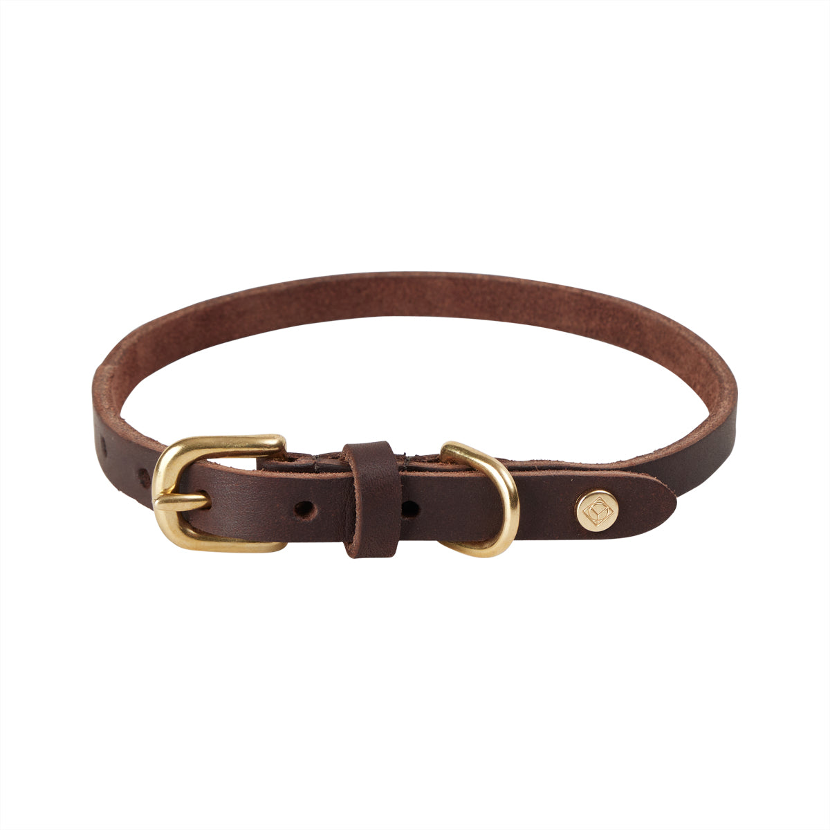 Robin Hundehalsband Leder Schokoladenbraun