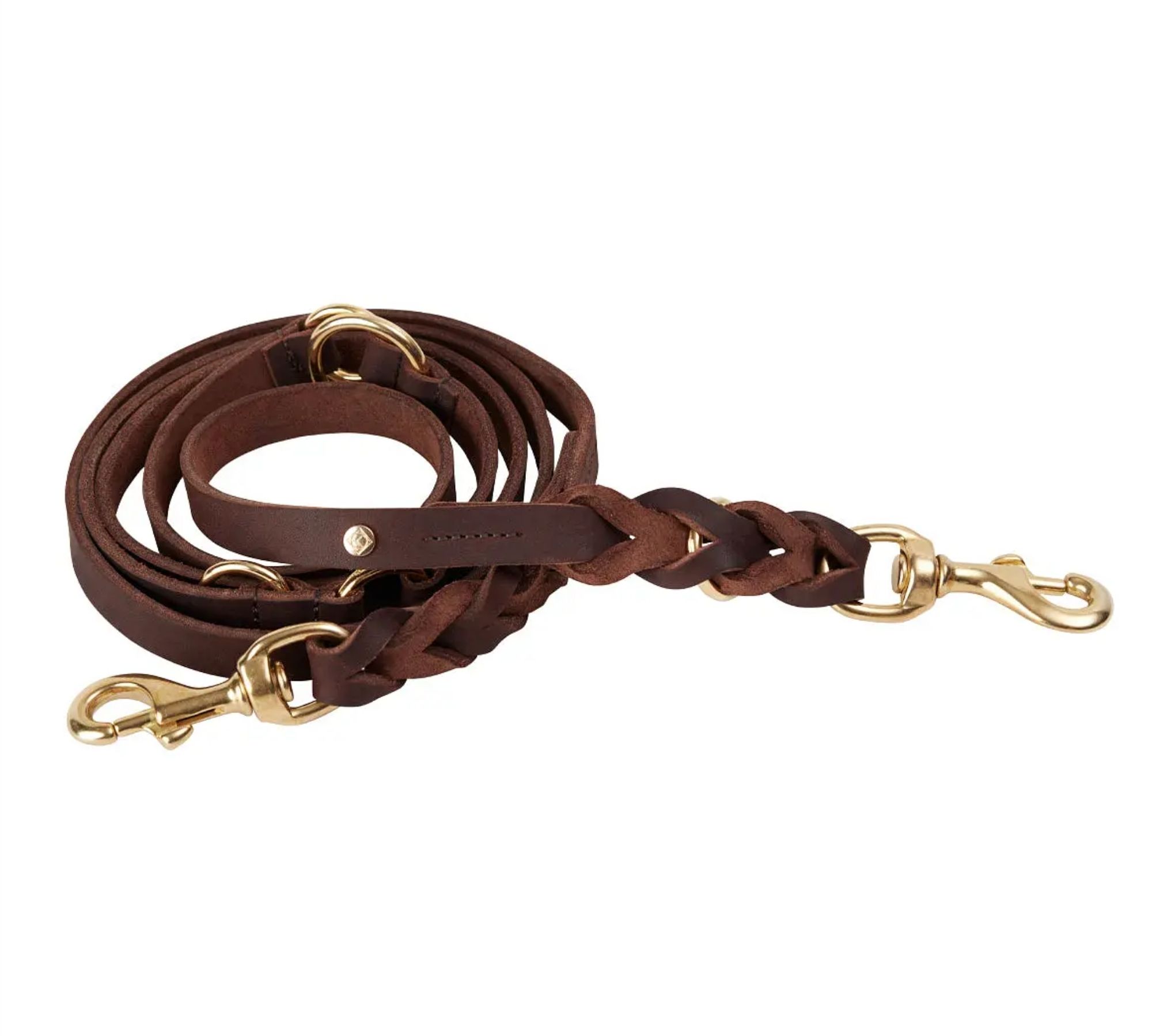 Robin dog leash leather brown