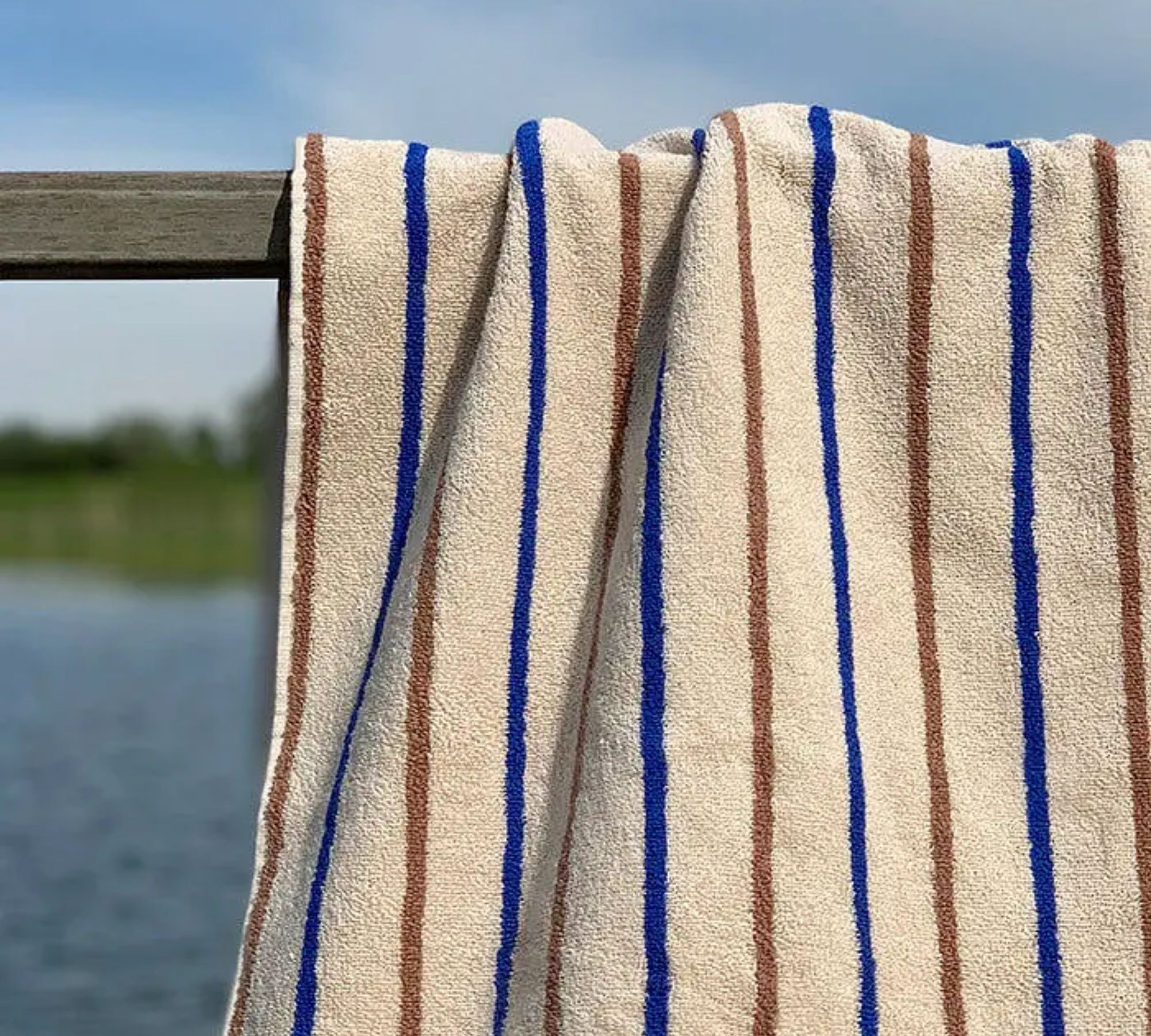 Raita Baby Towel Cotton Brown Striped