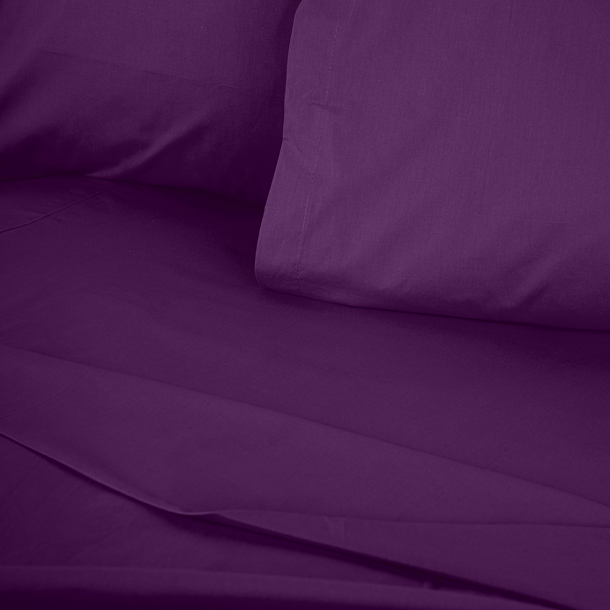 Fitted sheet cotton purple 100cm x 200cm