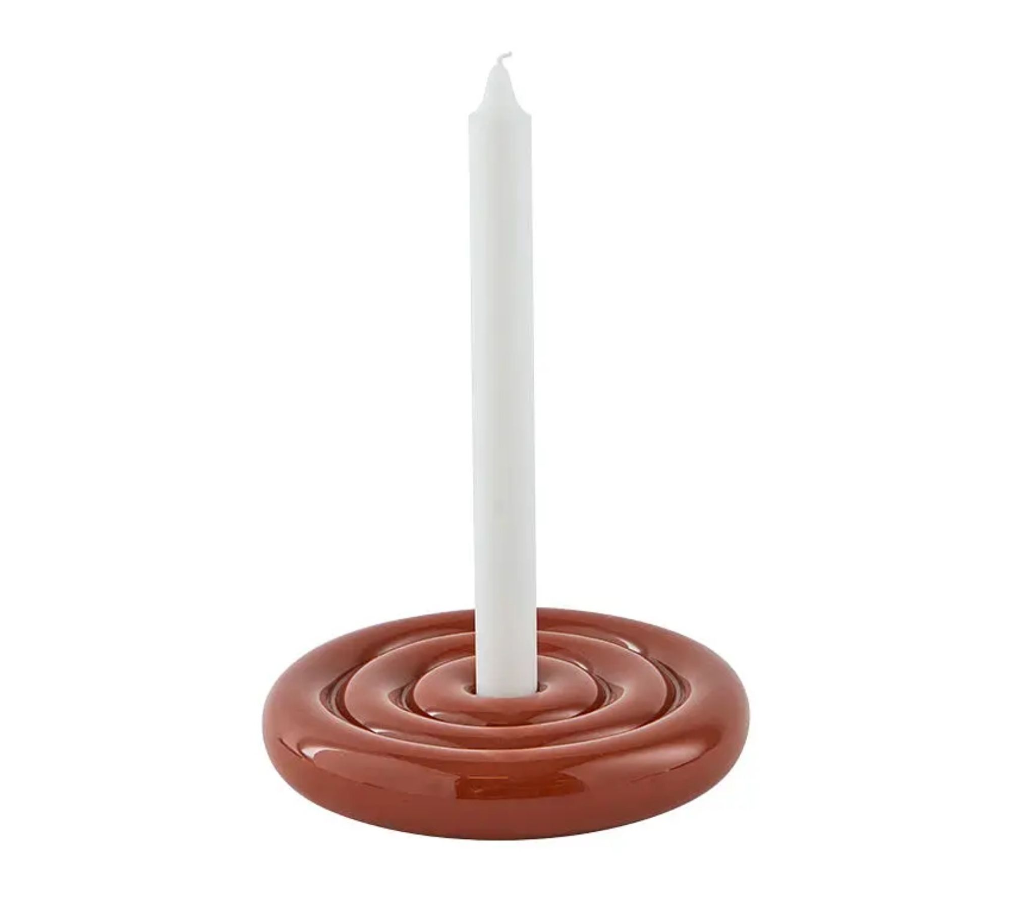 Savi Portacandela Ceramica Marrone