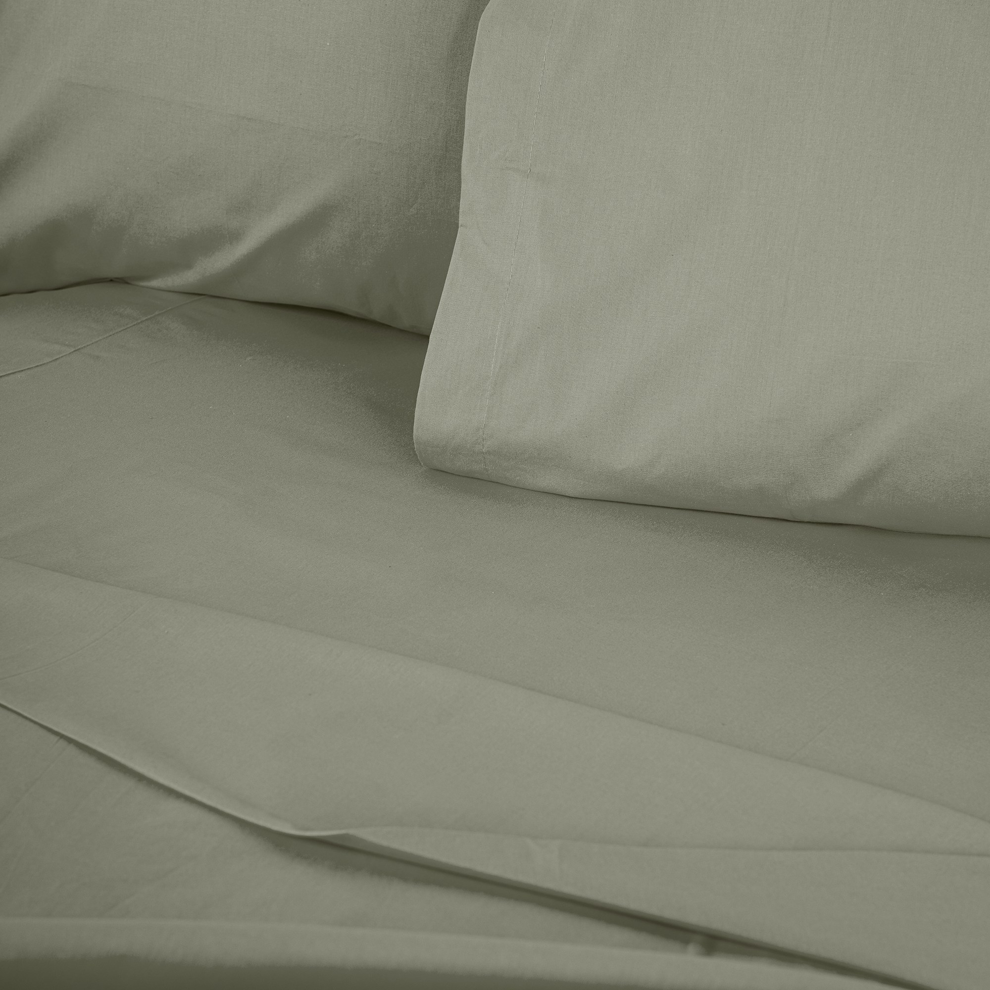 Fitted sheet cotton green 100cm x 200cm