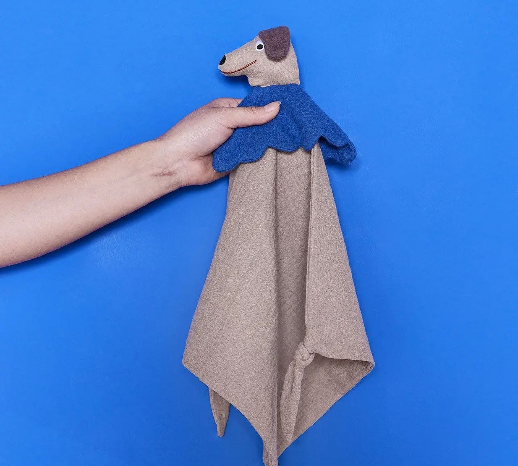 Hunsi Dog Cuddle Cloth Cotton Brown