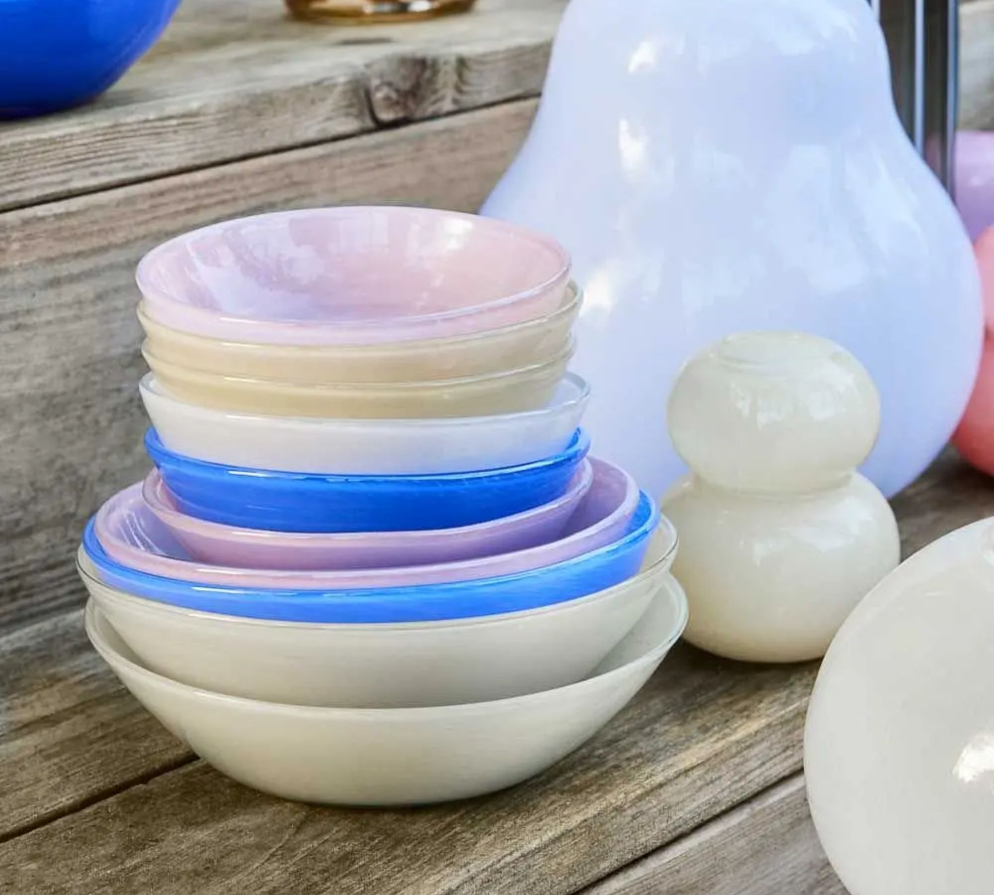 Kojo Bowl Small Glass Blue