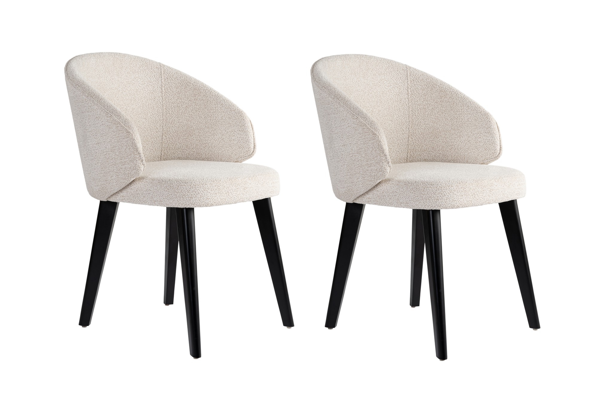 2x Bentley Dining Chair Wood Veneer White
