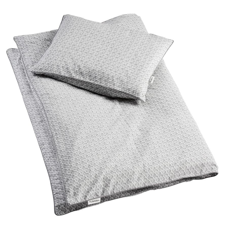Baby bedding organic cotton (70x80 cm) Ocean Grey