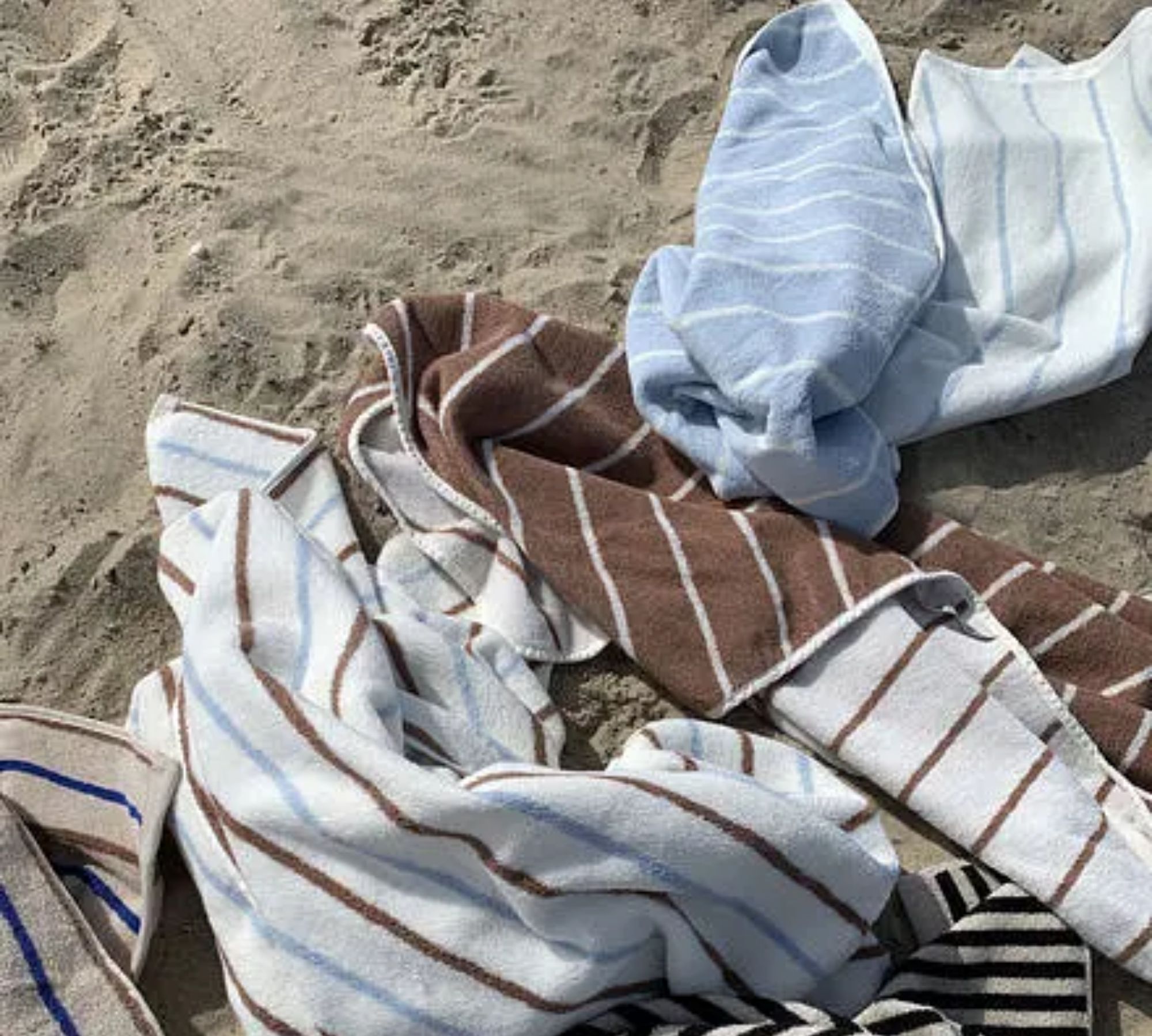 Raita Towel Organic Cotton Blue Striped