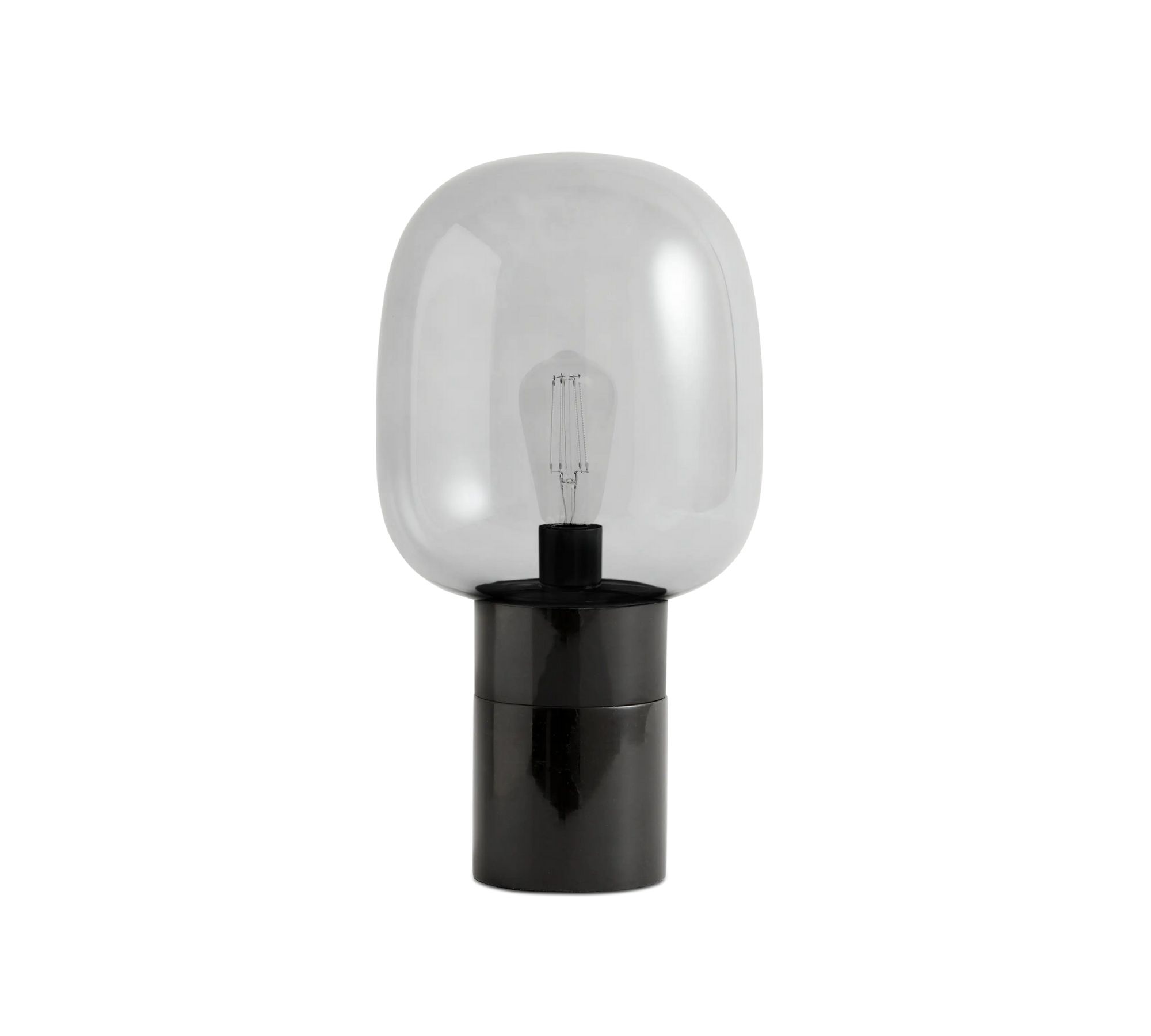 Stockholm Table Lamp Marble Glass Black