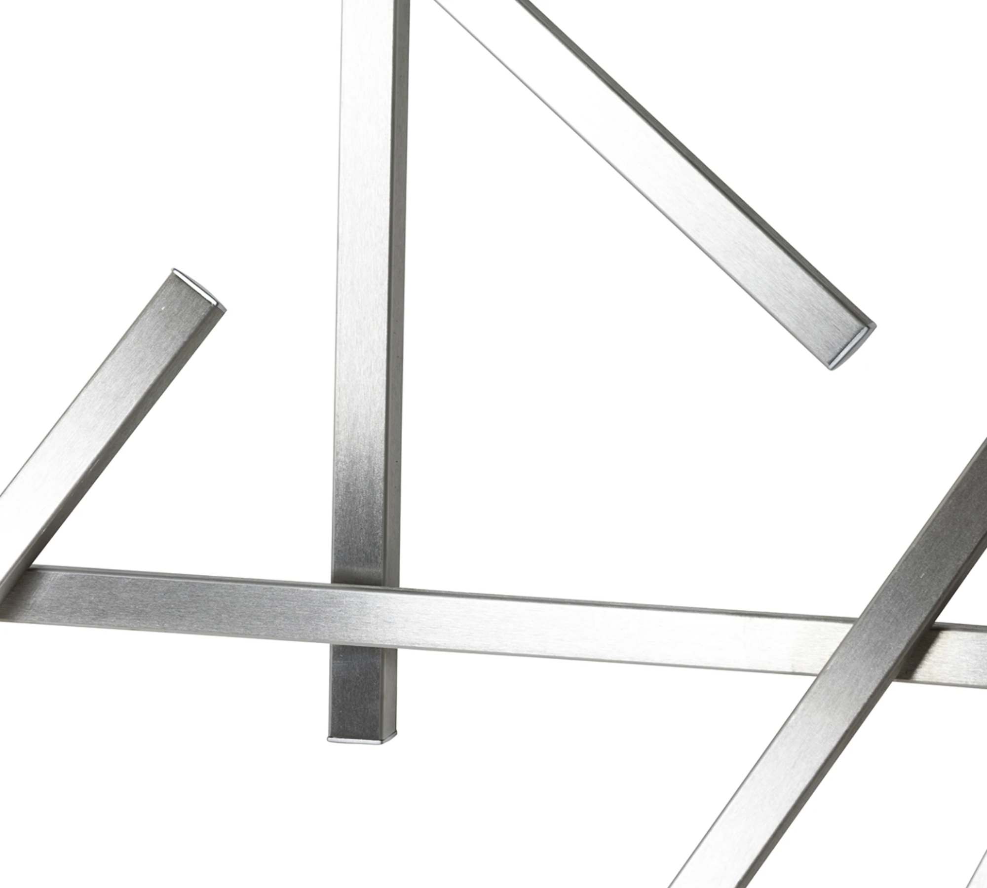 Wandgarderobe Metall Silber