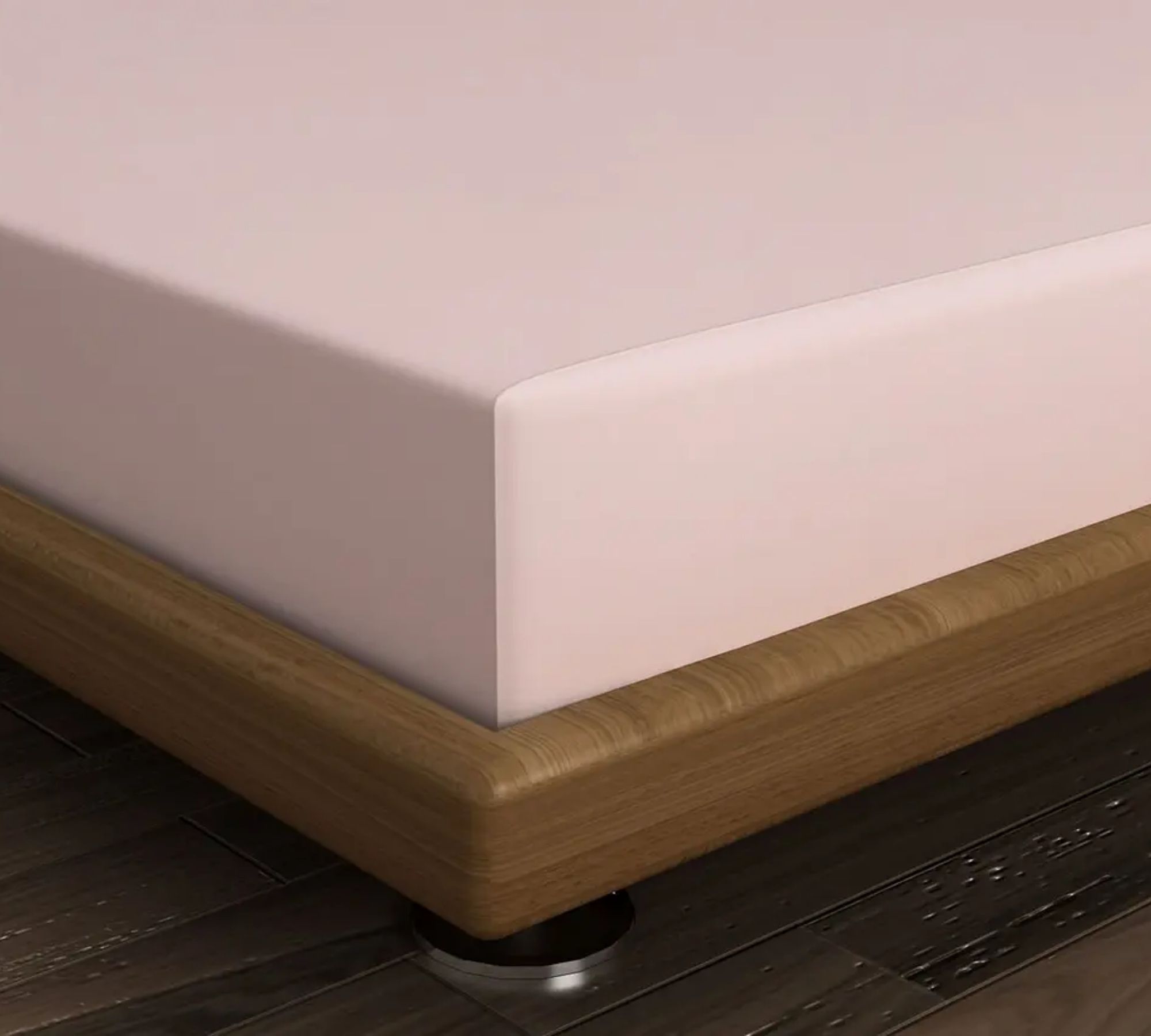 Lenzuolo con angoli cotone rosa 100cm x 200cm