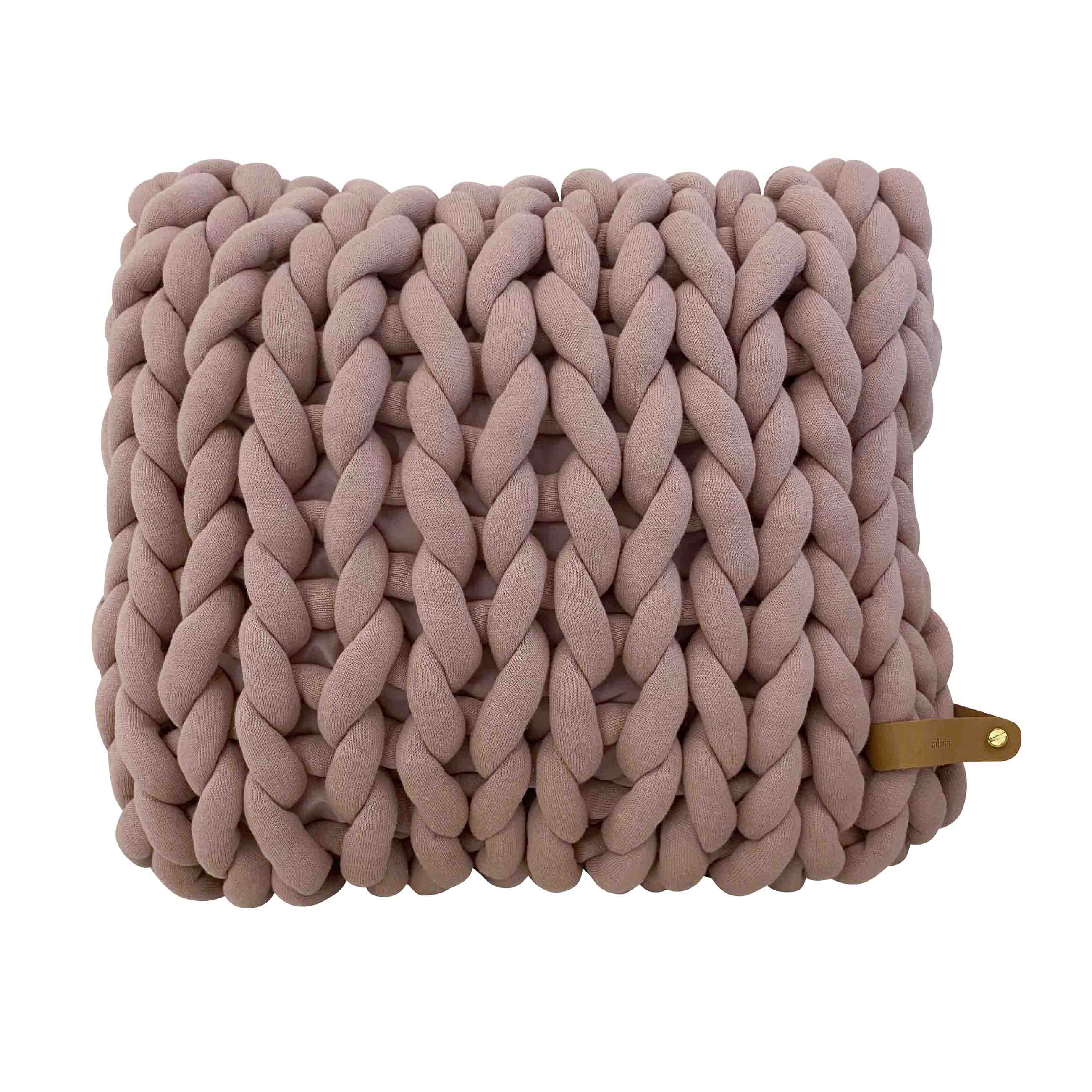 Pillow Cotton Chunky Knit Mauve