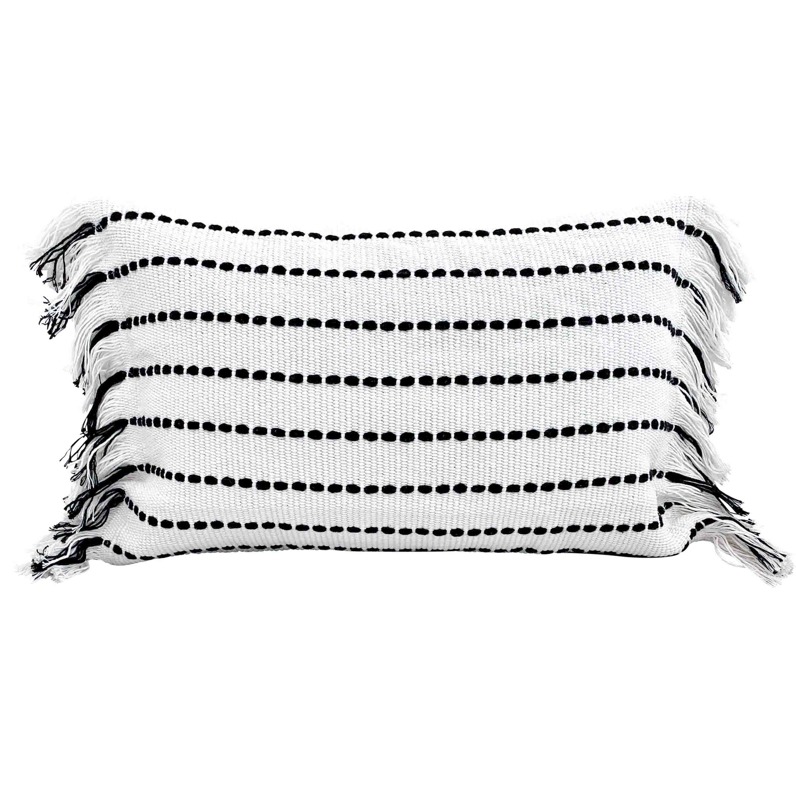 Lands & Pits Cushion Cover Cotton Natural