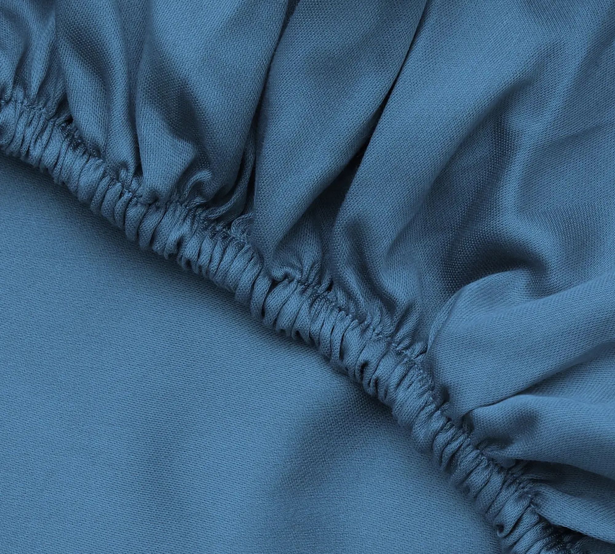 Fitted sheet cotton blue 100cm x 200cm